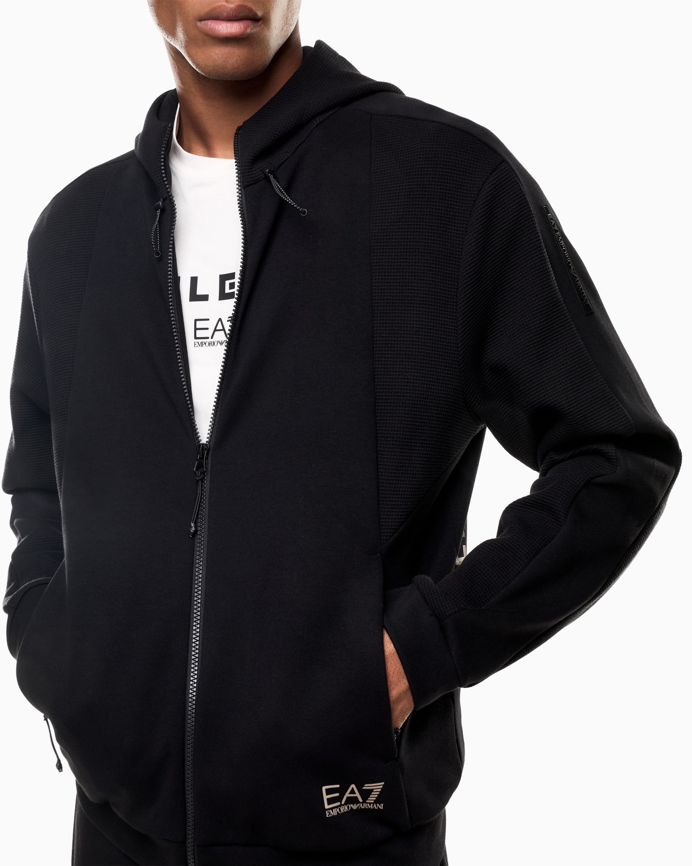 ジップアップ スウェットシャツ スライドする 4