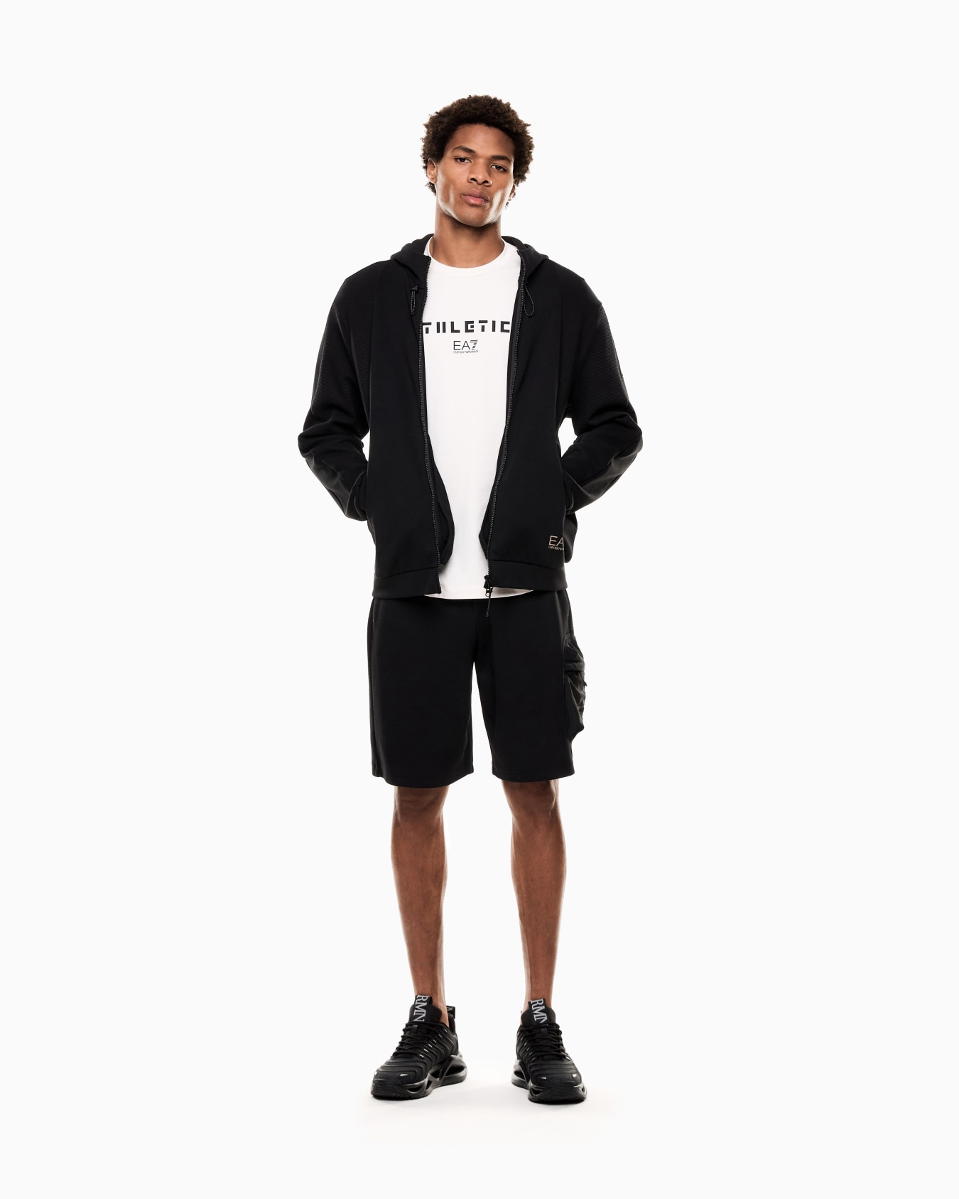 ジップアップ スウェットシャツ スライドする 1