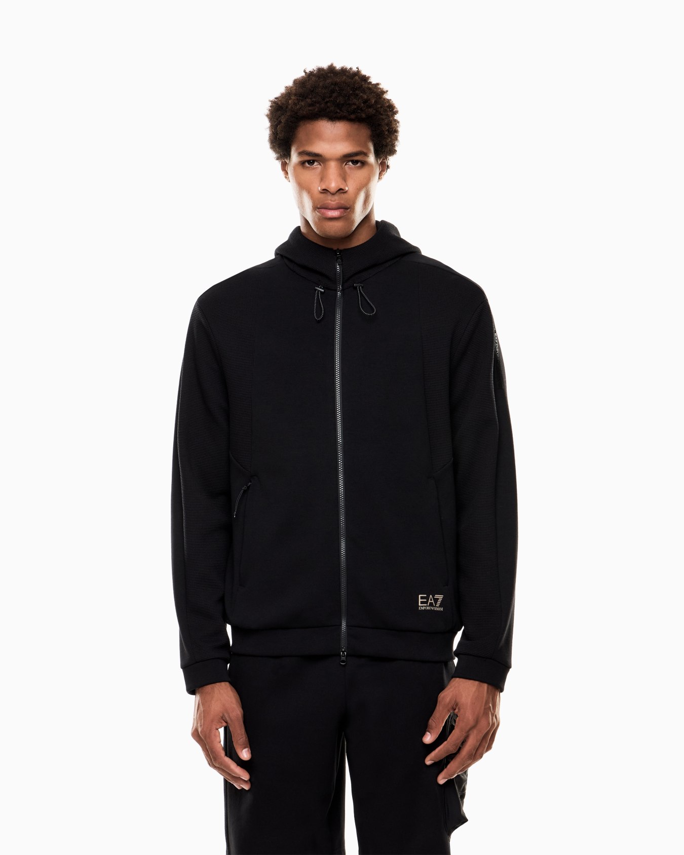 ジップアップ スウェットシャツ スライドする 3