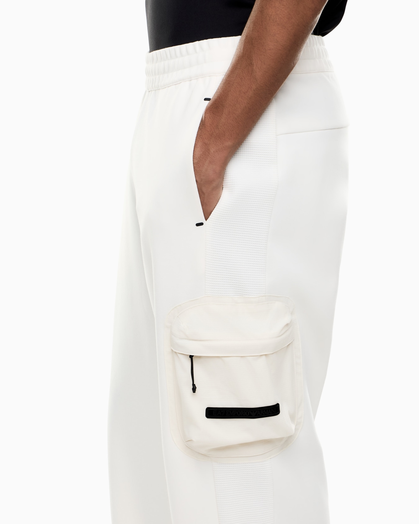 Pantalon cargo en mélange de coton Diapositive 4