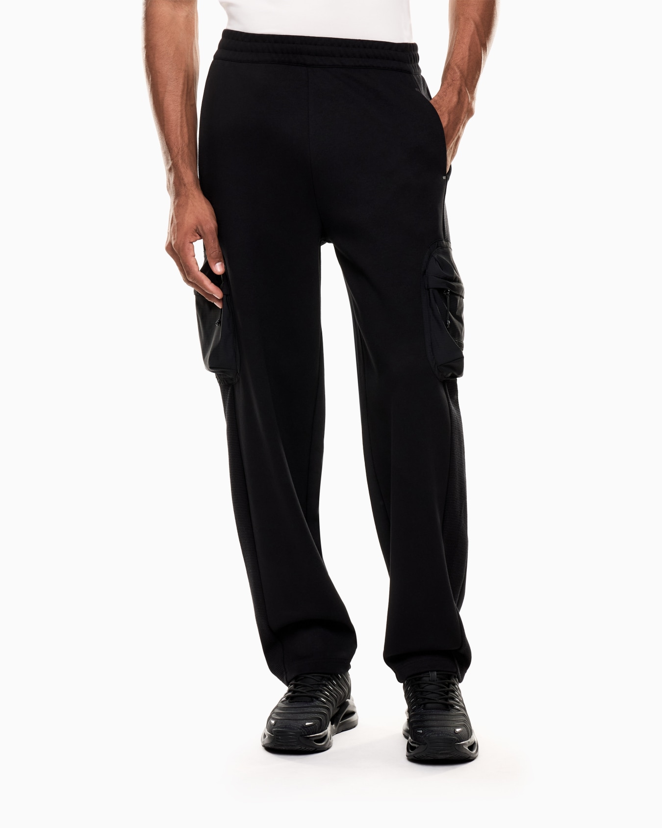 Cotton blend cargo trousers Slide 3