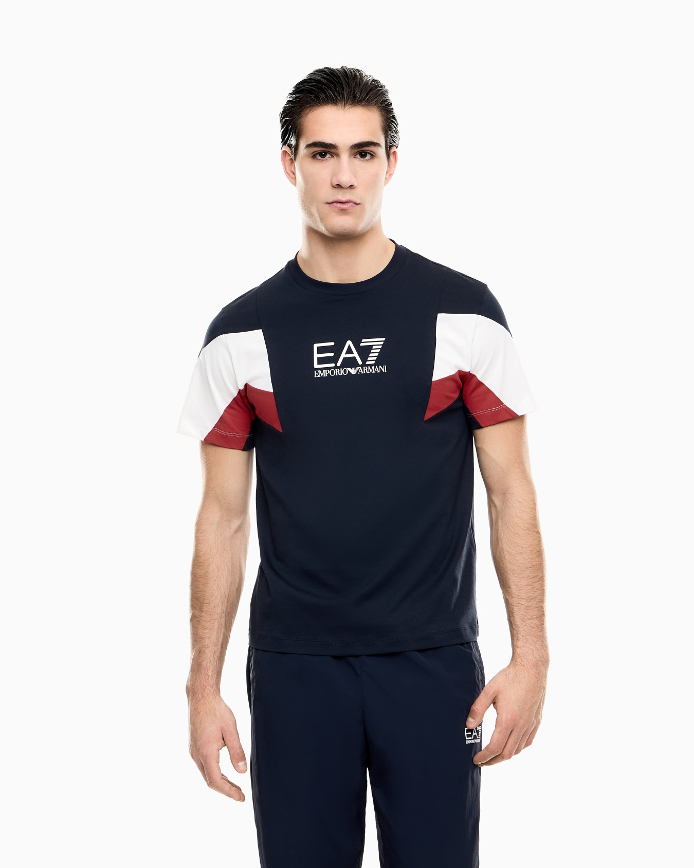 Summer Block cotton jersey crew-neck T-shirt Slide 3