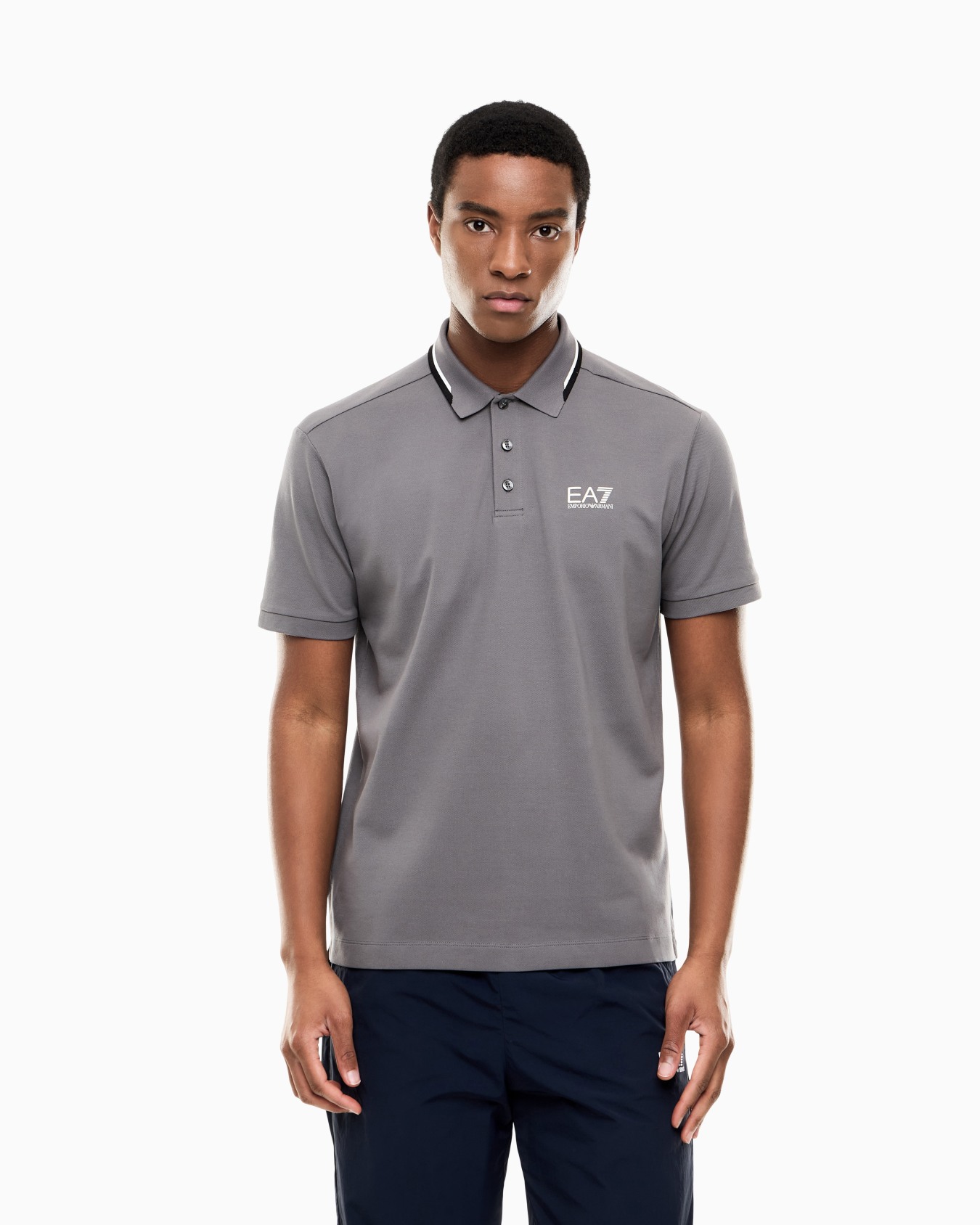 Summer Block ポロシャツ ストレッチコットン スライドする 2