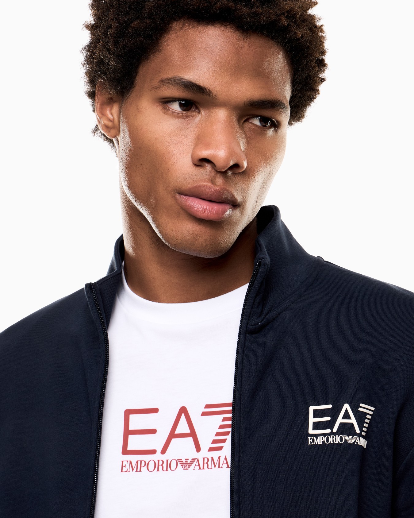 Cotton Jersey Jumpsuit with Ribbed Details Slide 3