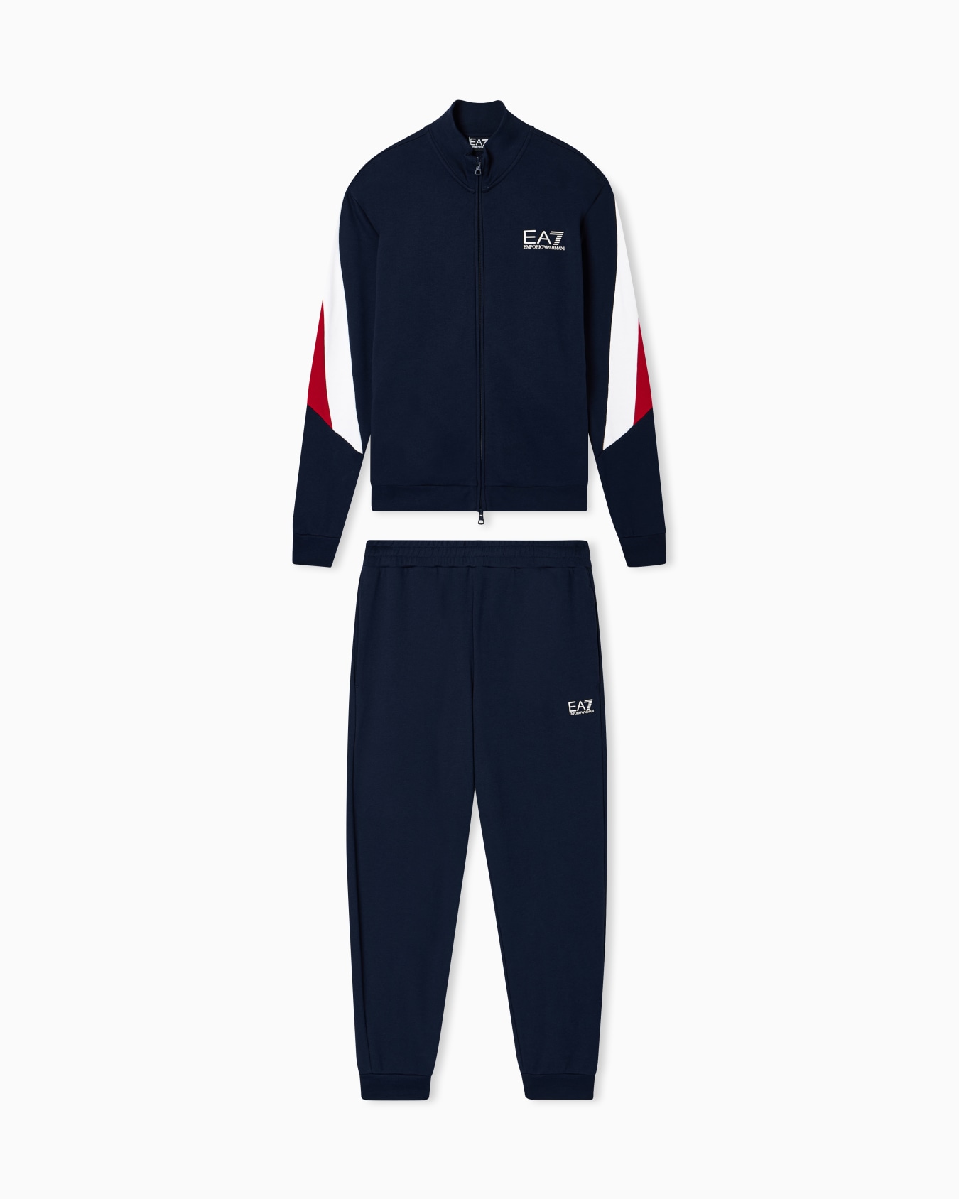 Cotton Jersey Jumpsuit with Ribbed Details Slide 0