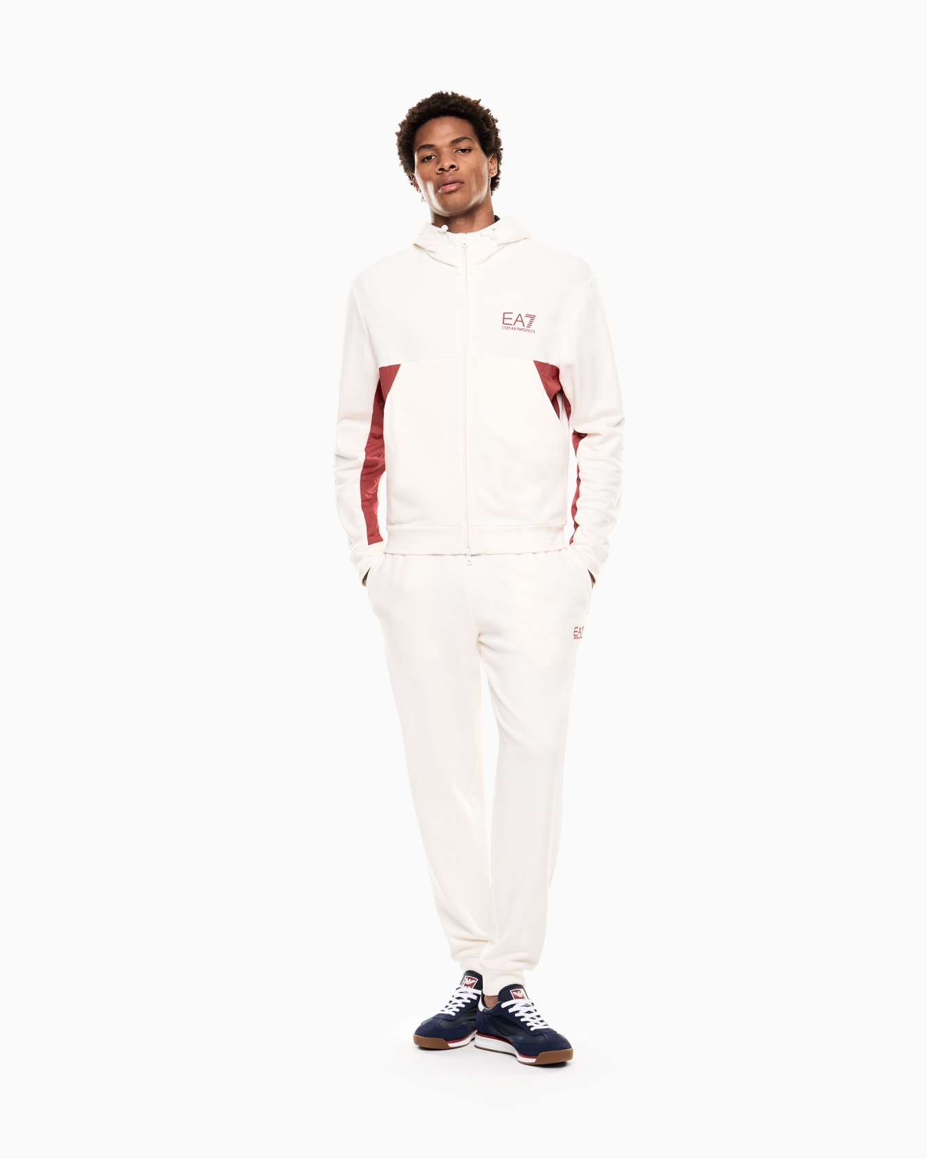 Survêtement Summer Block à capuche en pur coton Diapositive 1