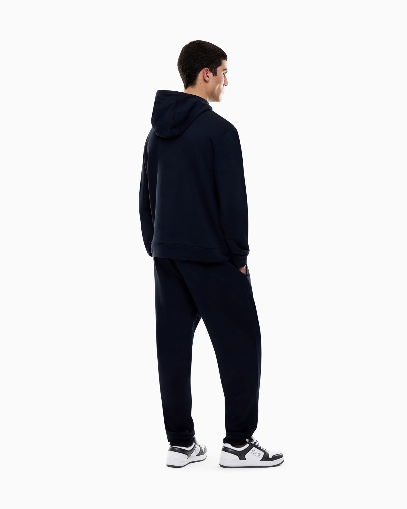 Summer Block pure cotton tracksuit with hood Slide 2