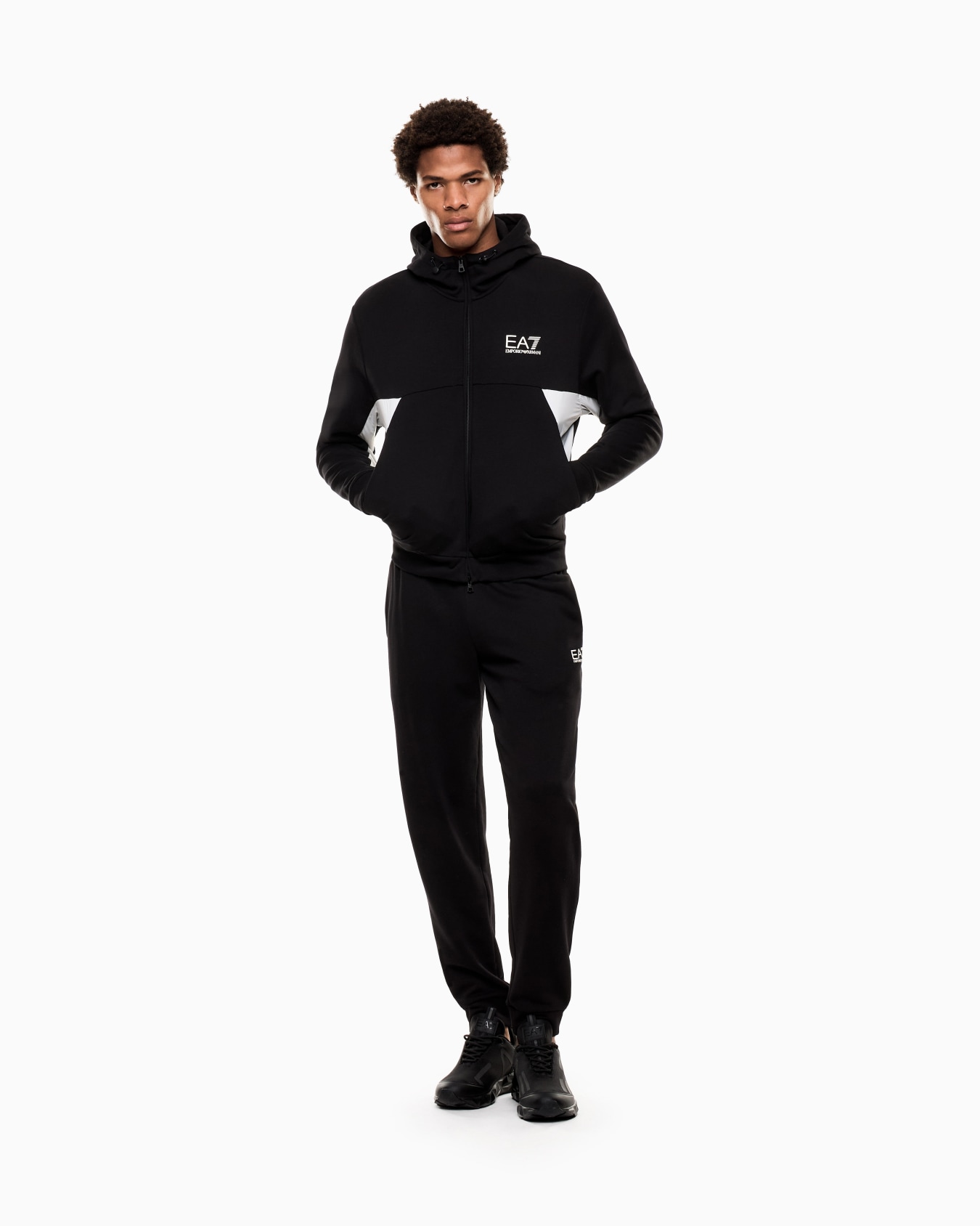 Chándal con capucha en puro algodón Summer Block Diapositiva 1