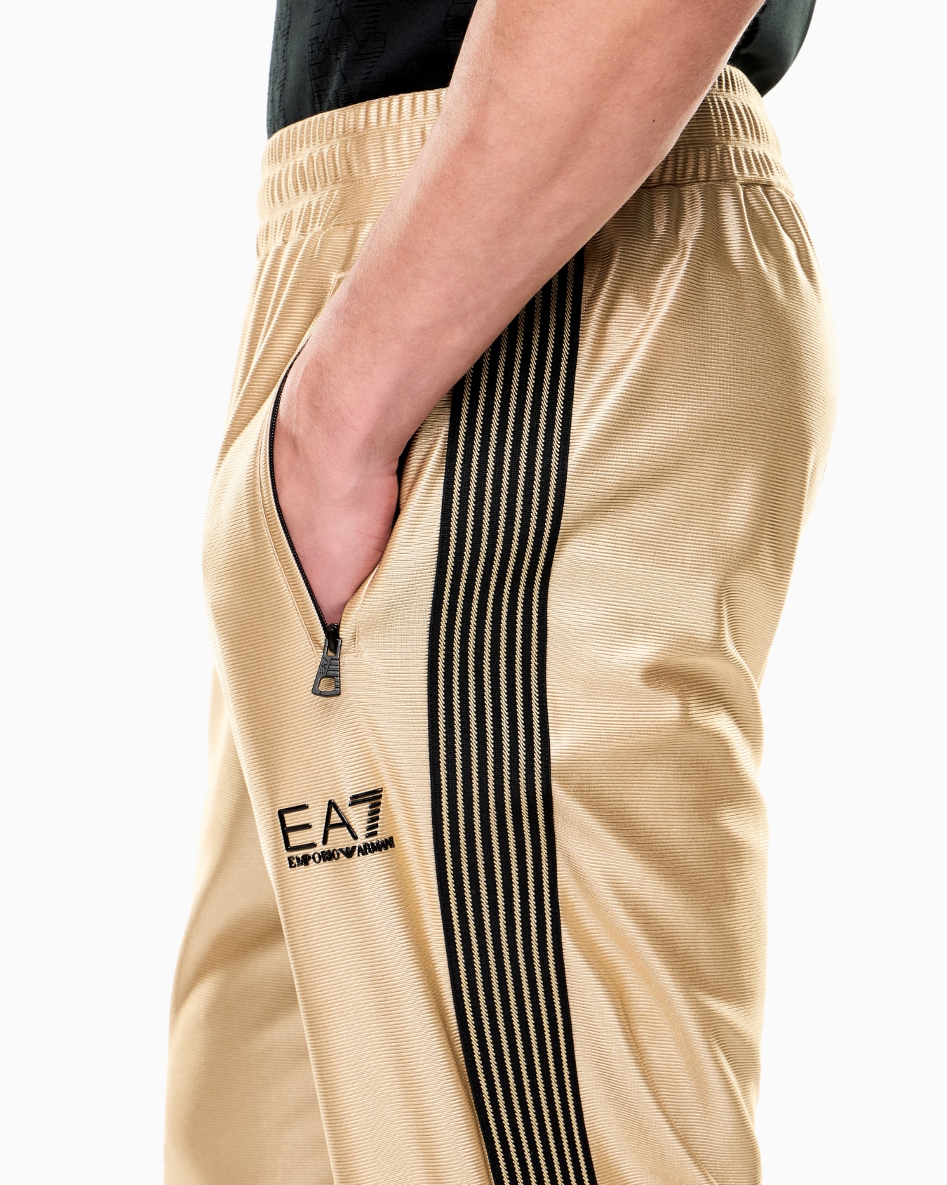 Technical Jersey Tracksuit with Knit Details Slide 4