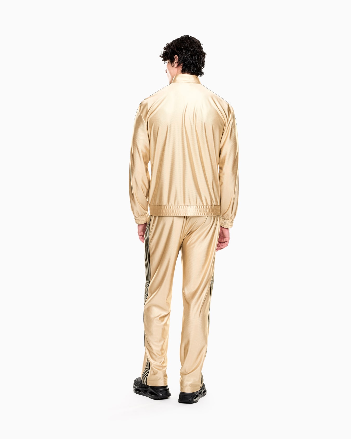 Technical Jersey Tracksuit with Knit Details Slide 2