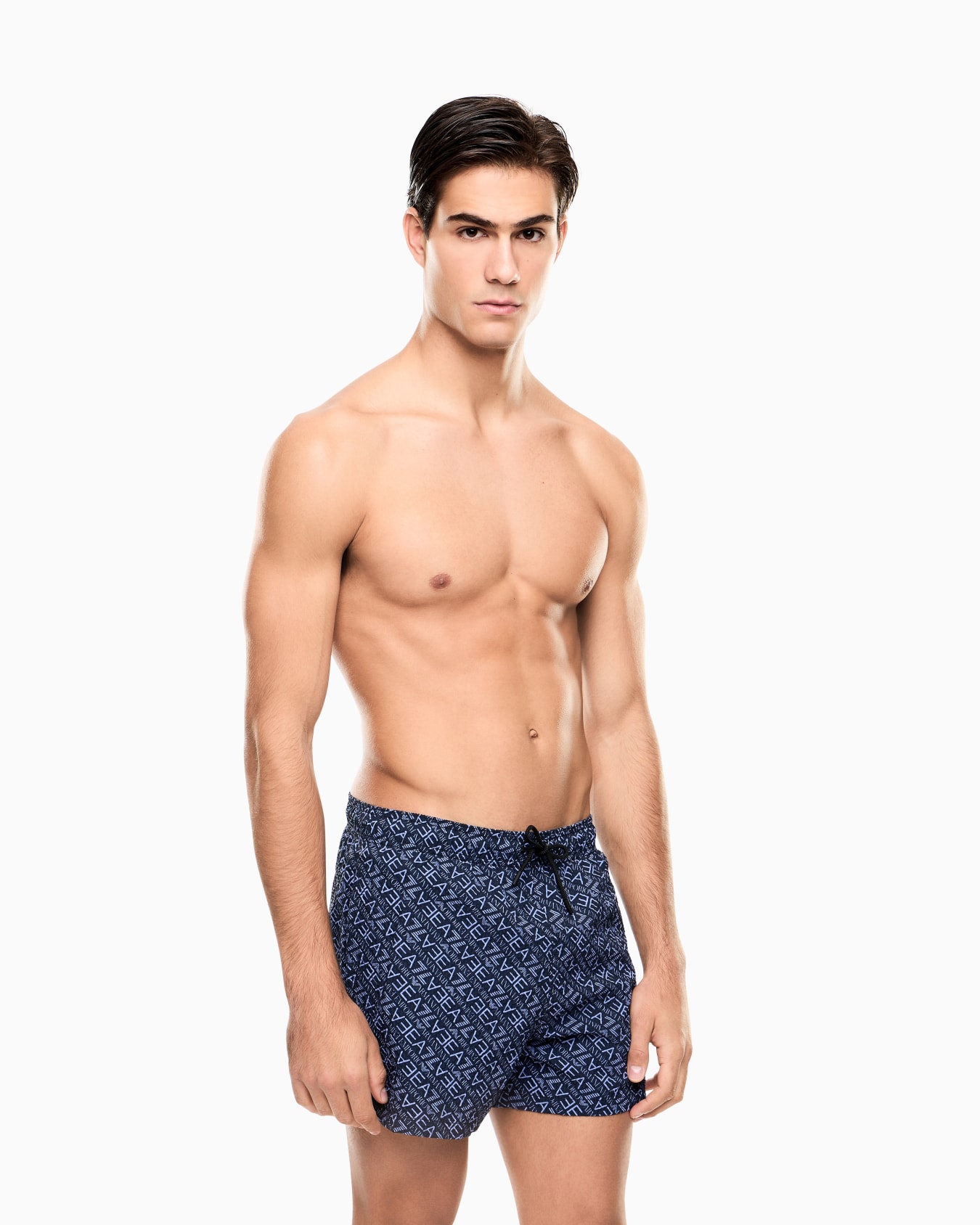 Beachwear boxer shorts in technical fabric Diapositiva 1