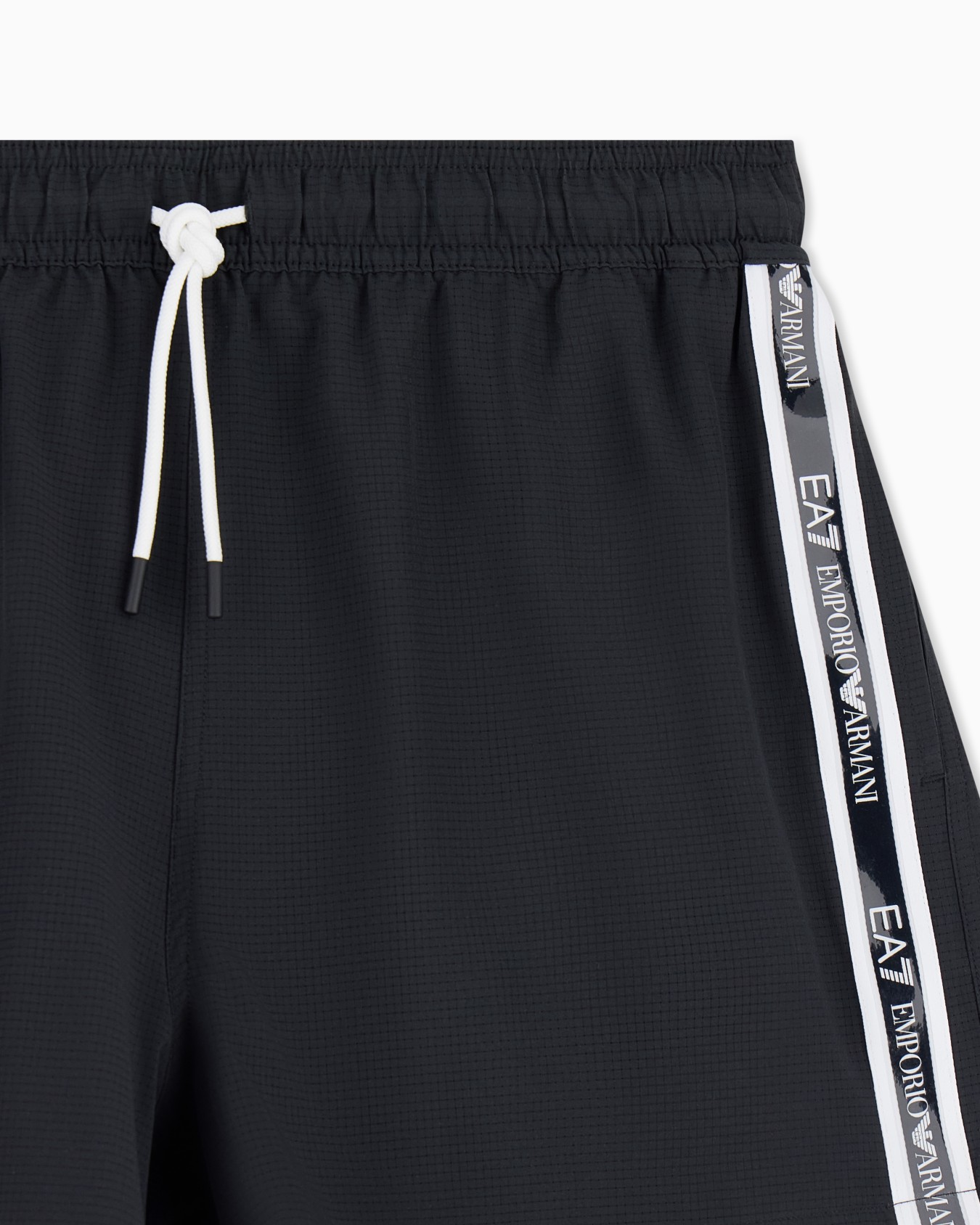 Logo Series swim trunks with logo tape Slide 1