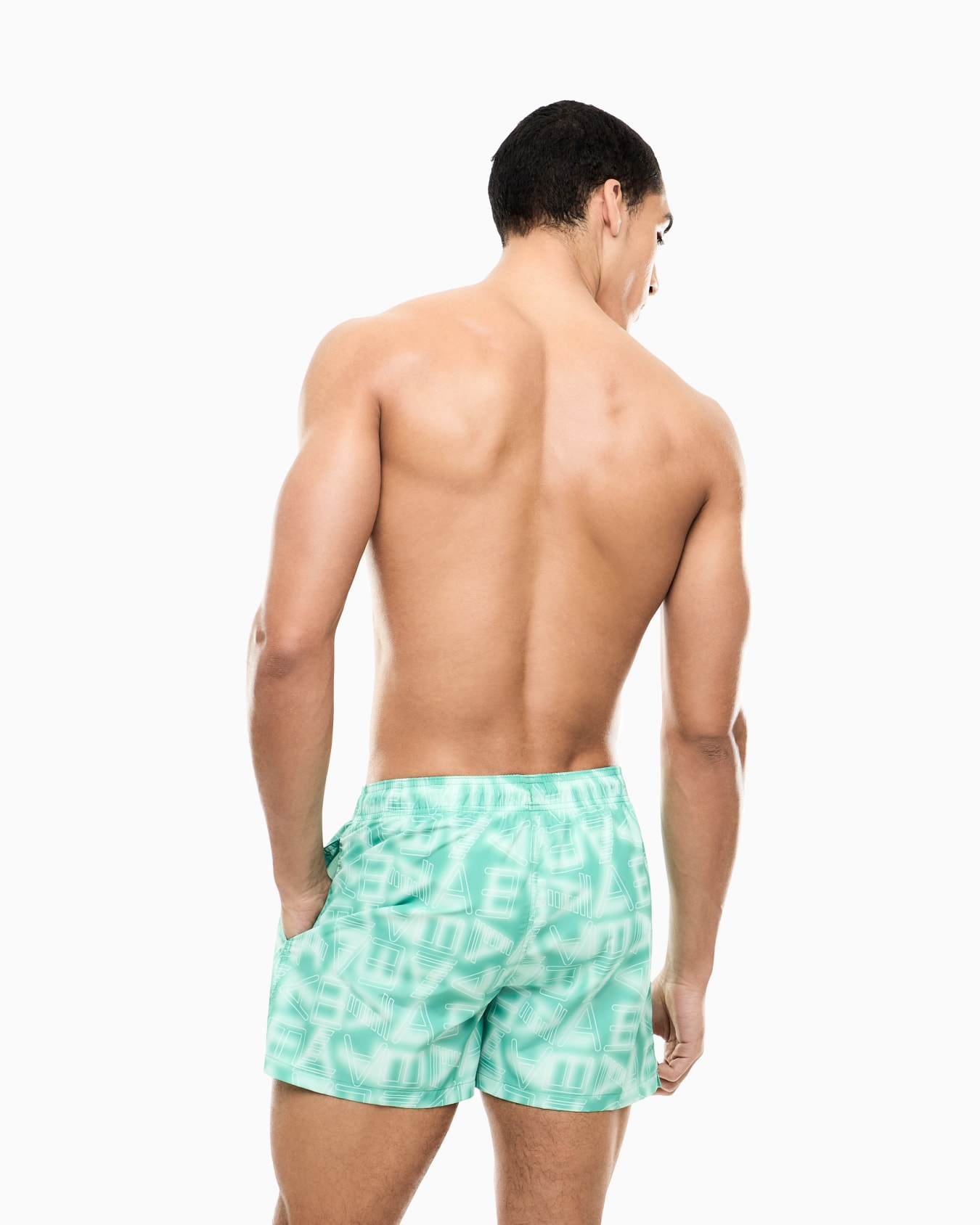 ASV Graphic Series 로고 프린트 트렁크 수영복 슬라이드 2