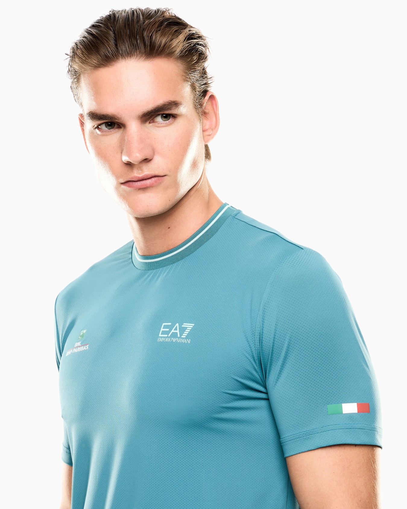 Italian Open VENTUS7 technical fabric crew-neck T-shirt Slide 4