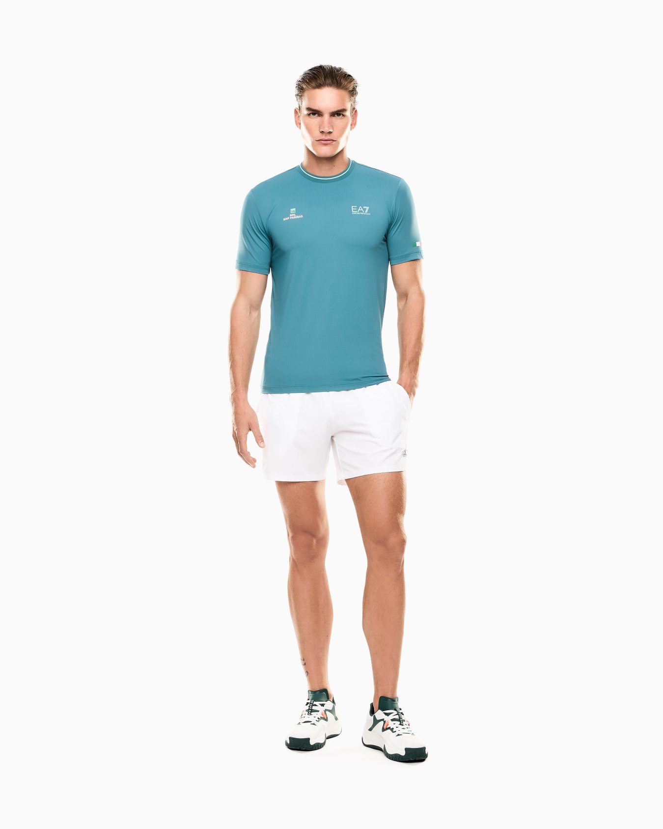 Italian Open VENTUS7 technical fabric crew-neck T-shirt Slide 1