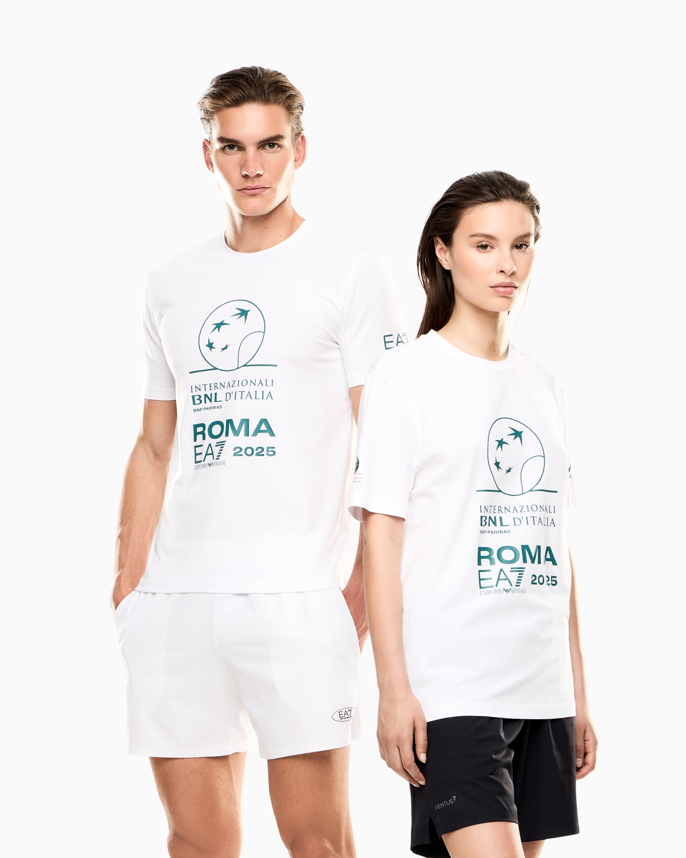 Italian Open stretch-cotton, crew-neck T-shirt with oversized print  Slide 4