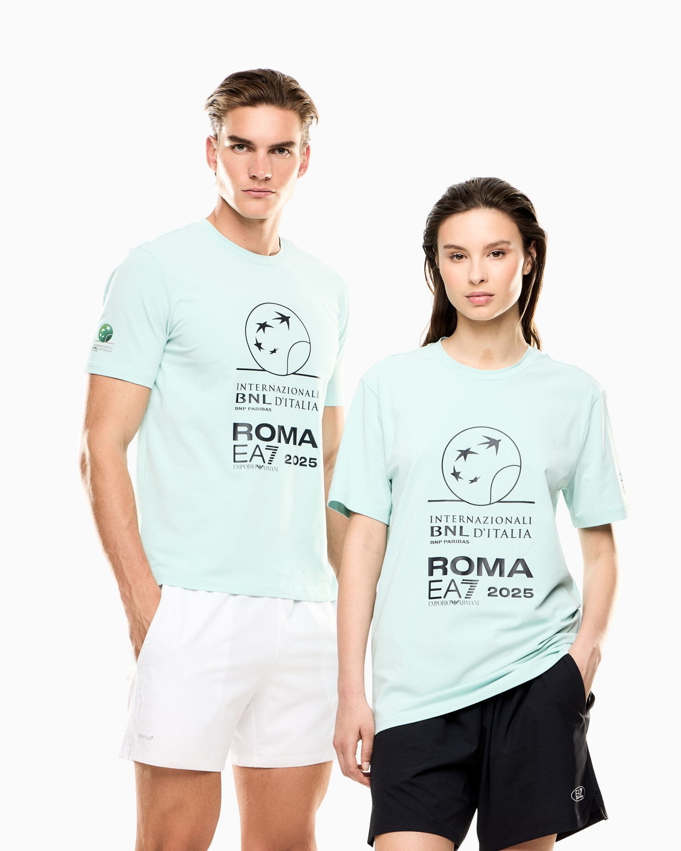 Italian Open stretch-cotton, crew-neck T-shirt with oversized print  Slide 4