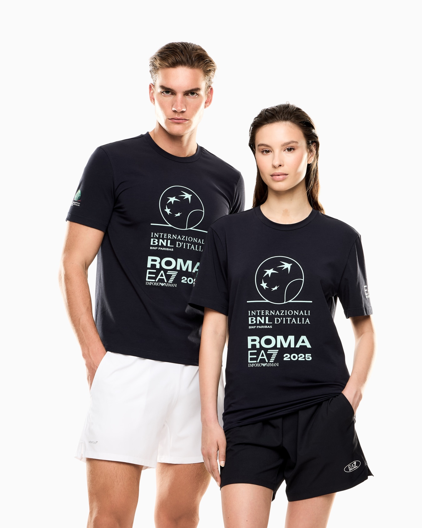Italian Open stretch-cotton, crew-neck T-shirt with oversized print  Slide 4