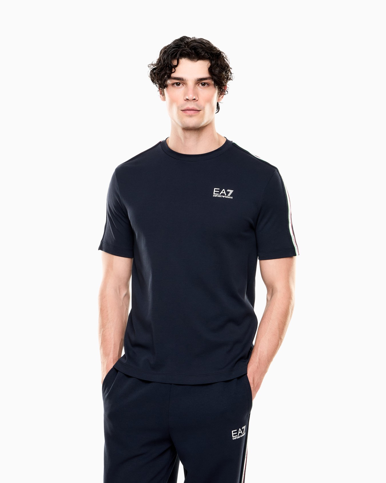 Italian Spirit cotton-jersey crew-neck T-shirt Slide 3