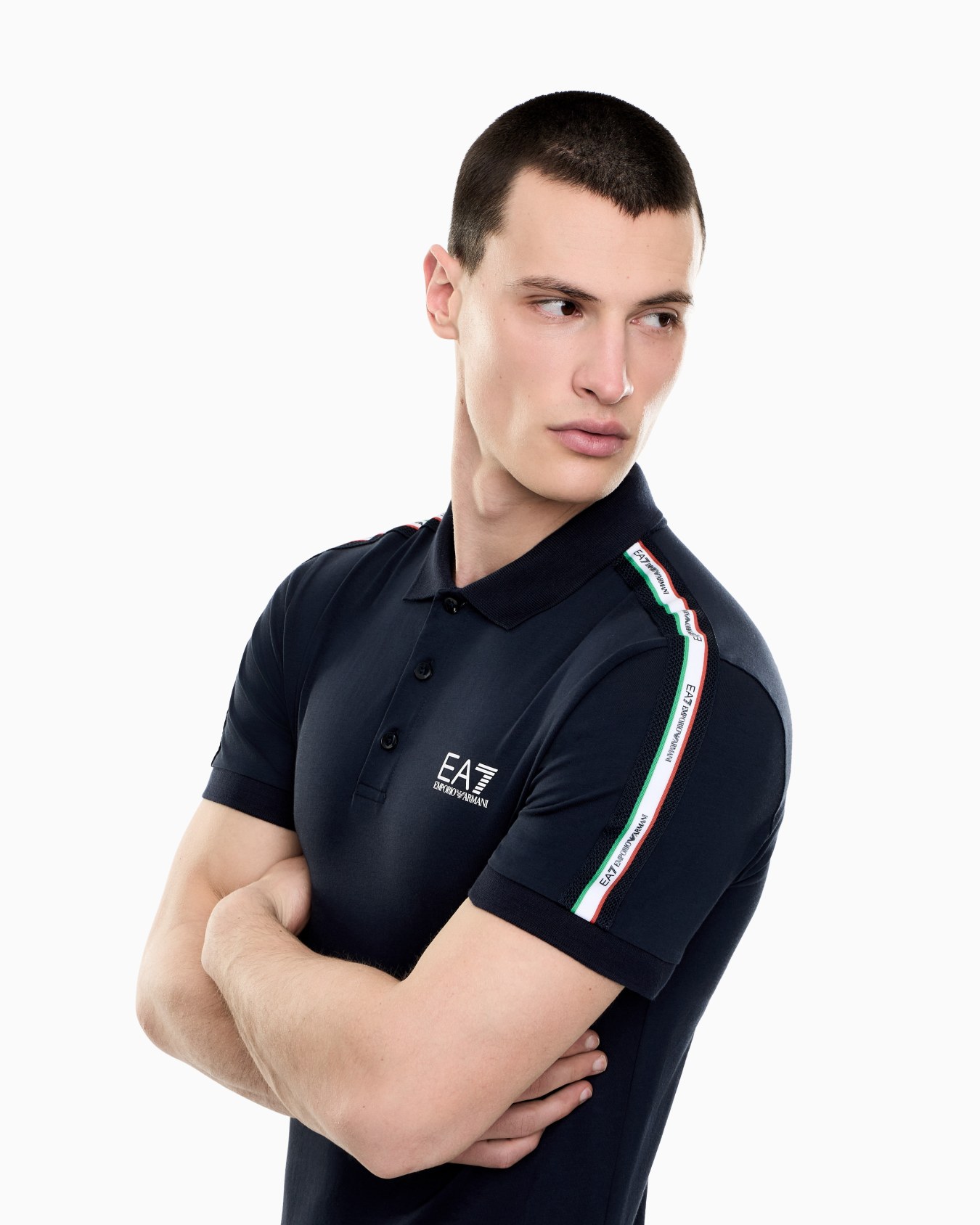 Italian Spirit cotton-jersey polo shirt Slide 6