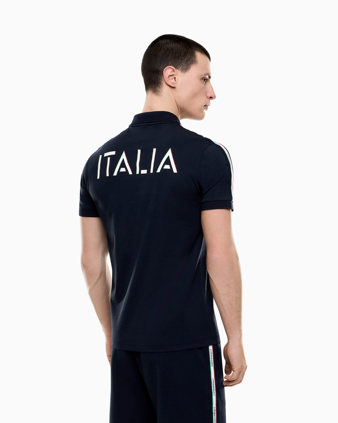 Italian Spirit cotton-jersey polo shirt Slide 2