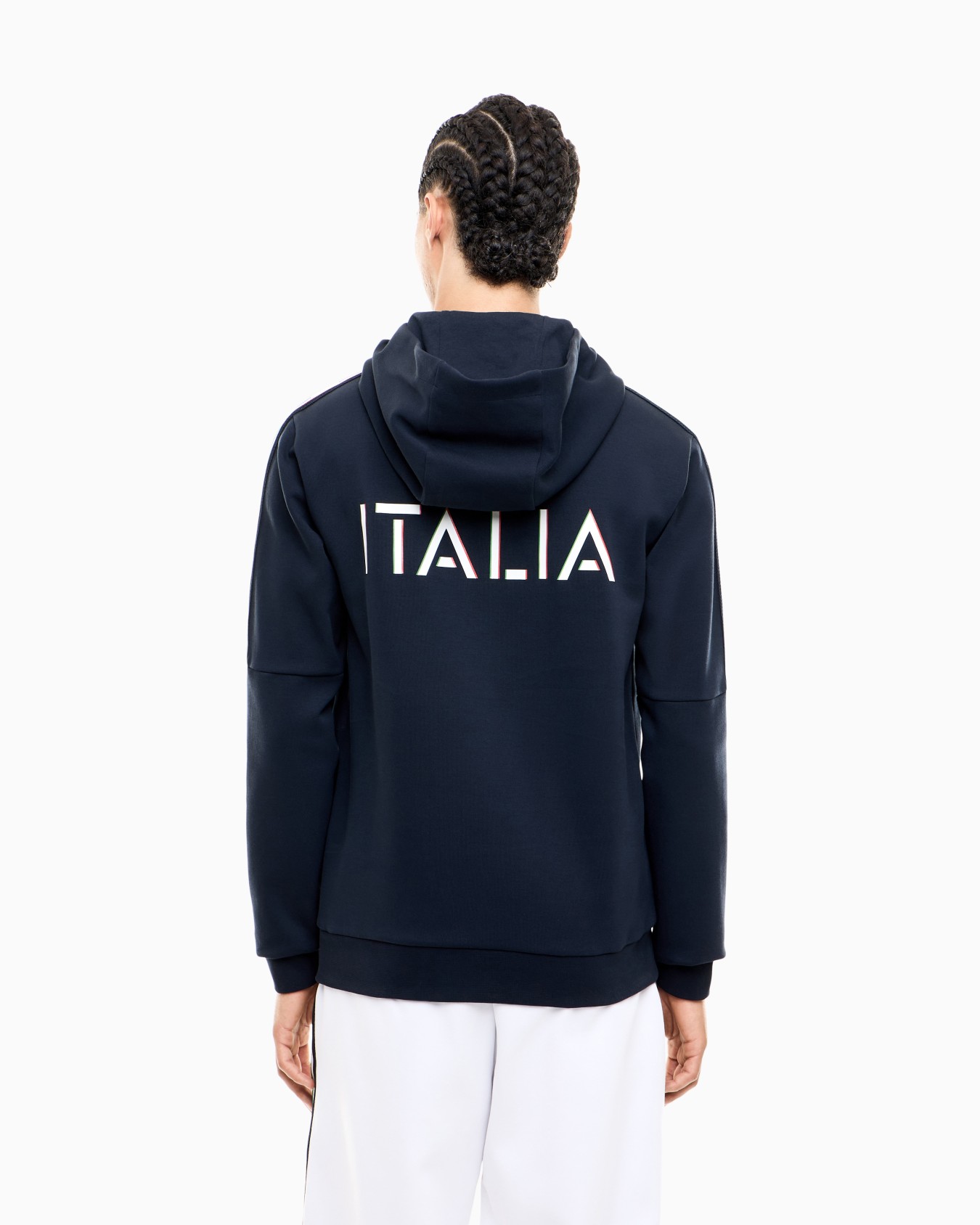 Sudadera con capucha de mezcla de algodón Italian Spirit Diapositiva 5