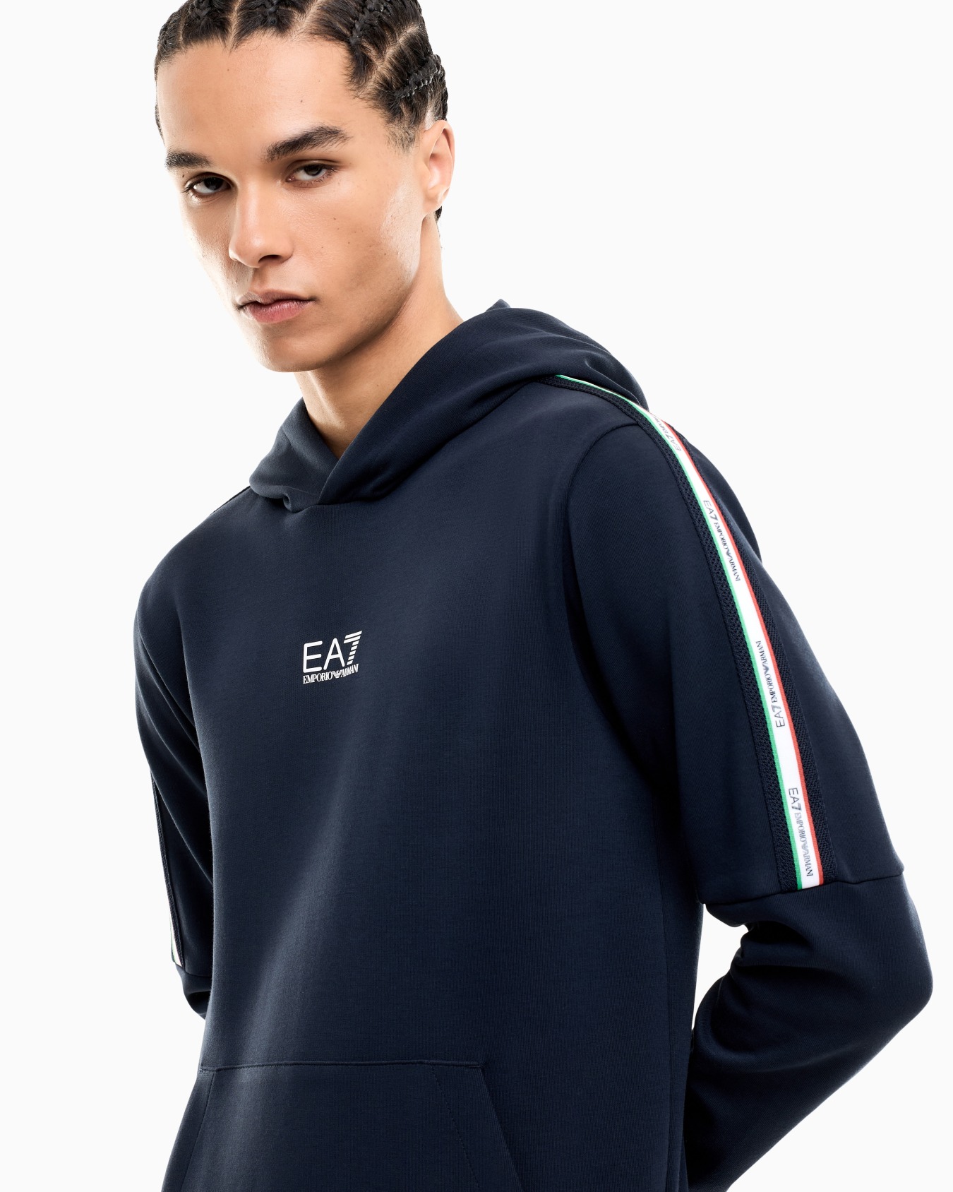 Sudadera con capucha de mezcla de algodón Italian Spirit Diapositiva 6