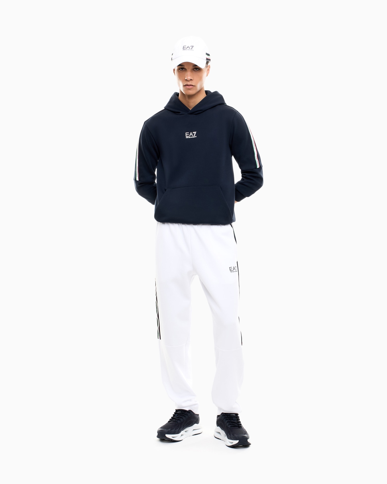 Sudadera con capucha de mezcla de algodón Italian Spirit Diapositiva 1