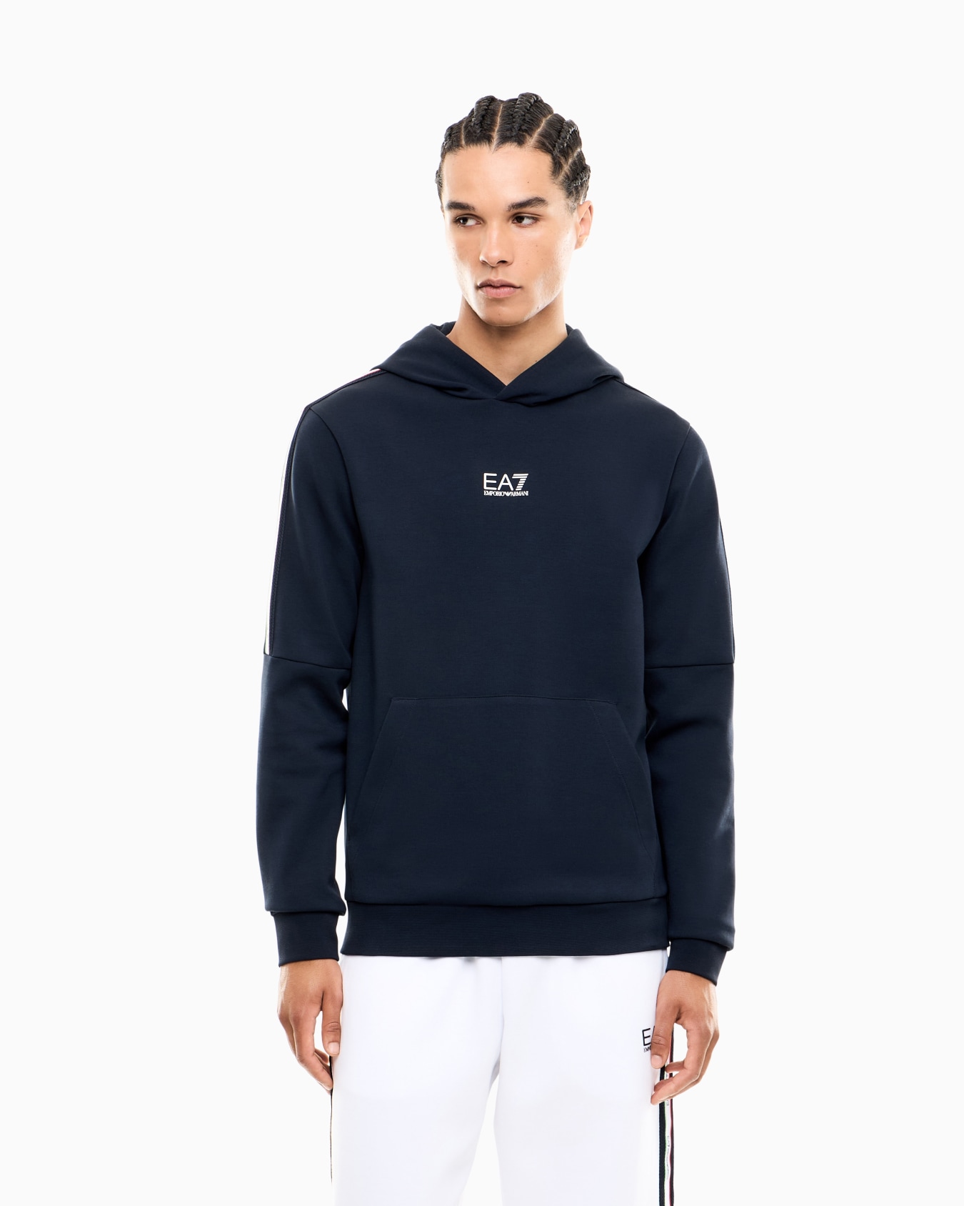 Sudadera con capucha de mezcla de algodón Italian Spirit Diapositiva 3