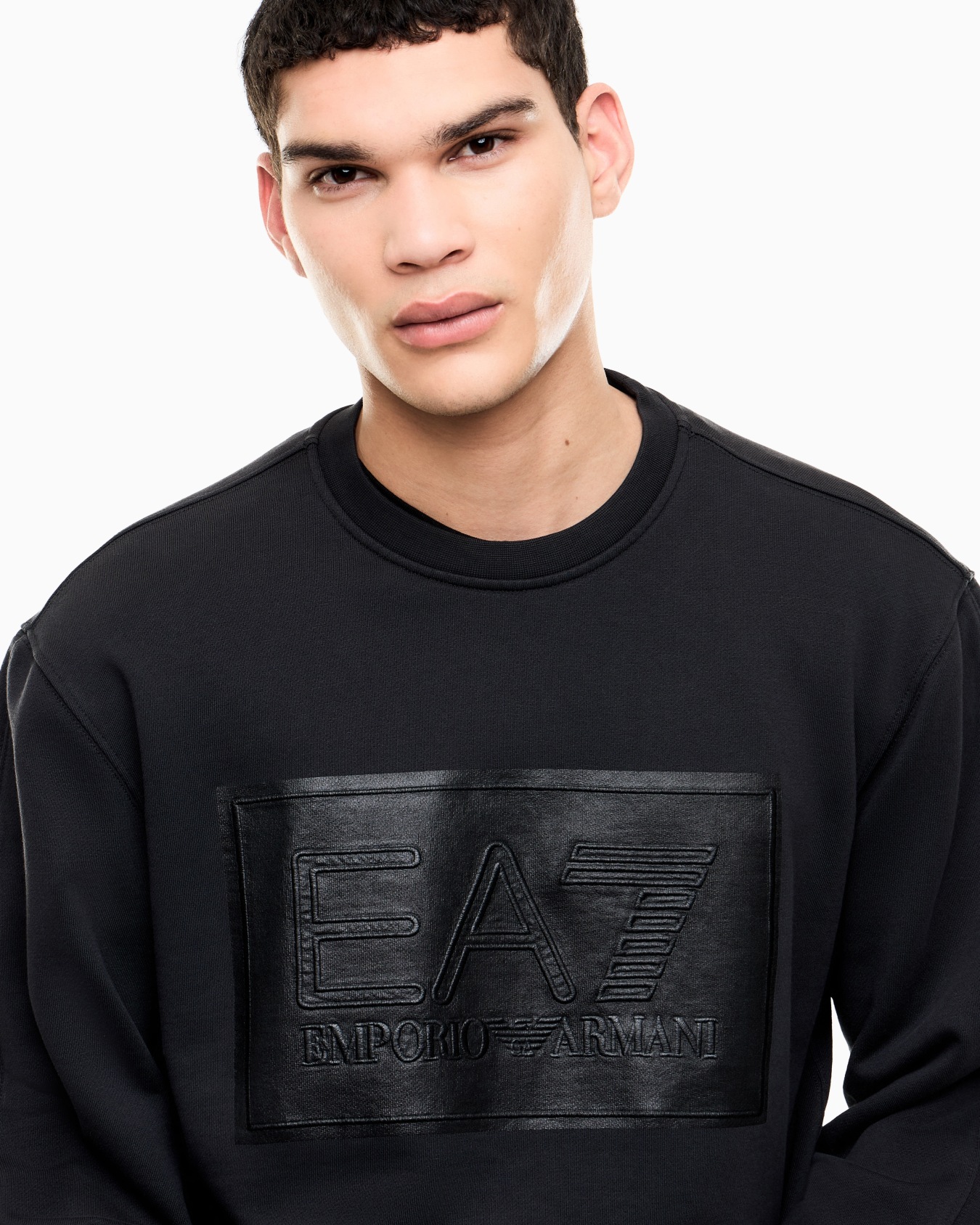 Sudadera edición especial de algodón logotipo en relieve Diapositiva 5