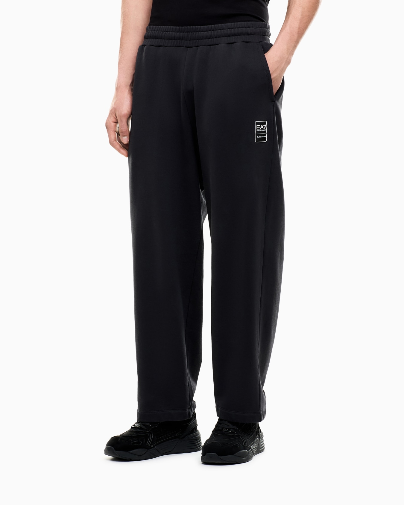 Pantalón jersey BLACK & WHITE oversize de algodón Diapositiva 3
