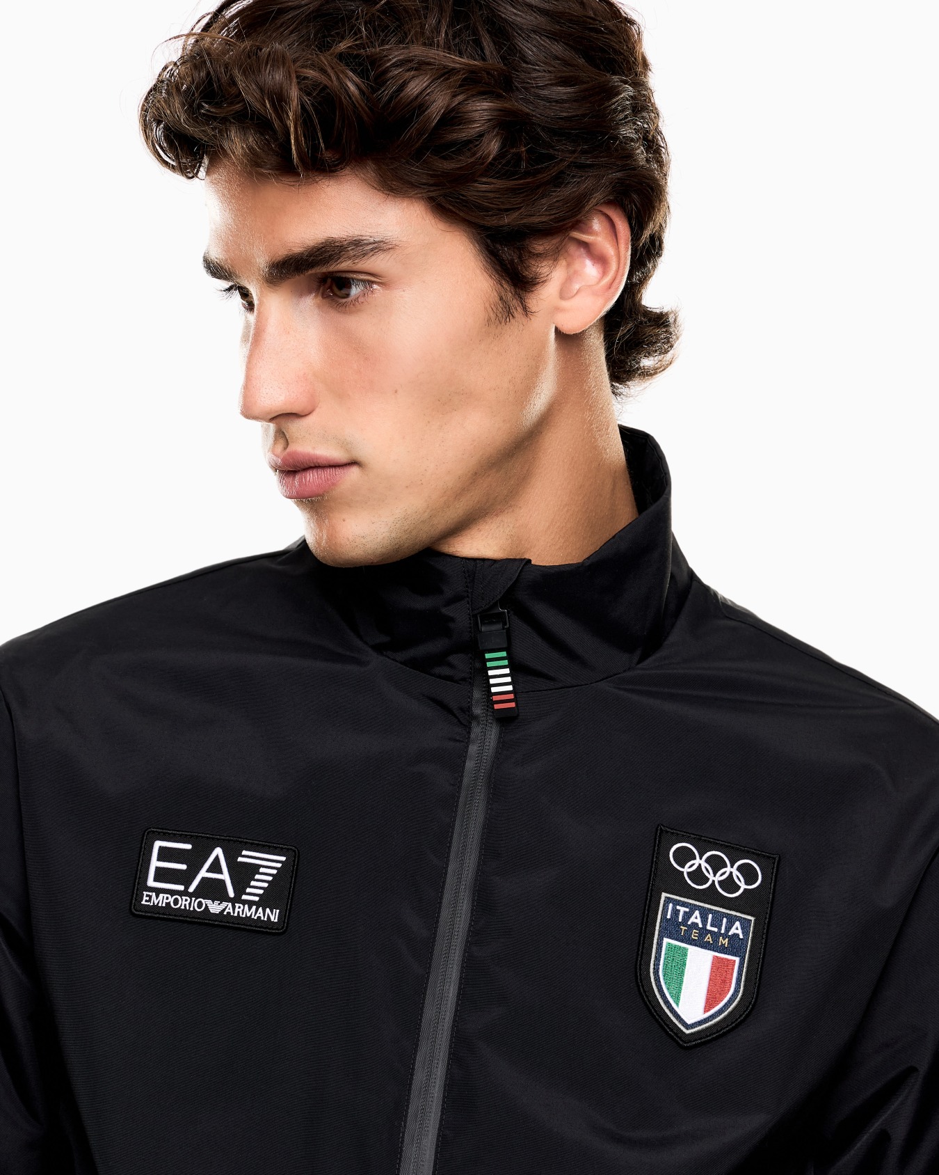 Full-zip sailor jacket in technical fabric Slide 4