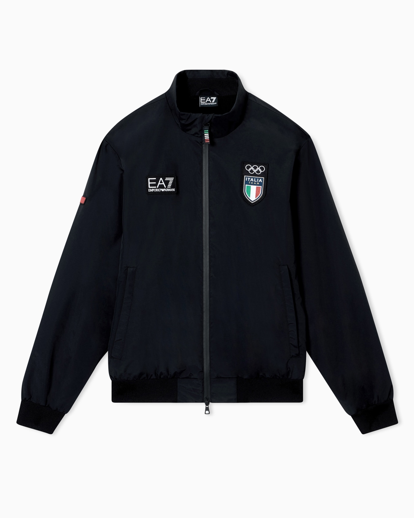 Full-zip sailor jacket in technical fabric Slide 0