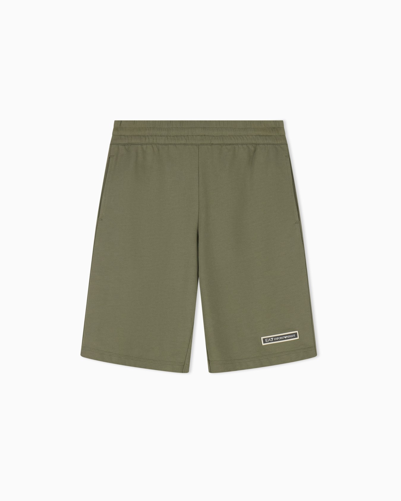 Bermudas Logo Series de algodón con bandas laterales Diapositiva 0