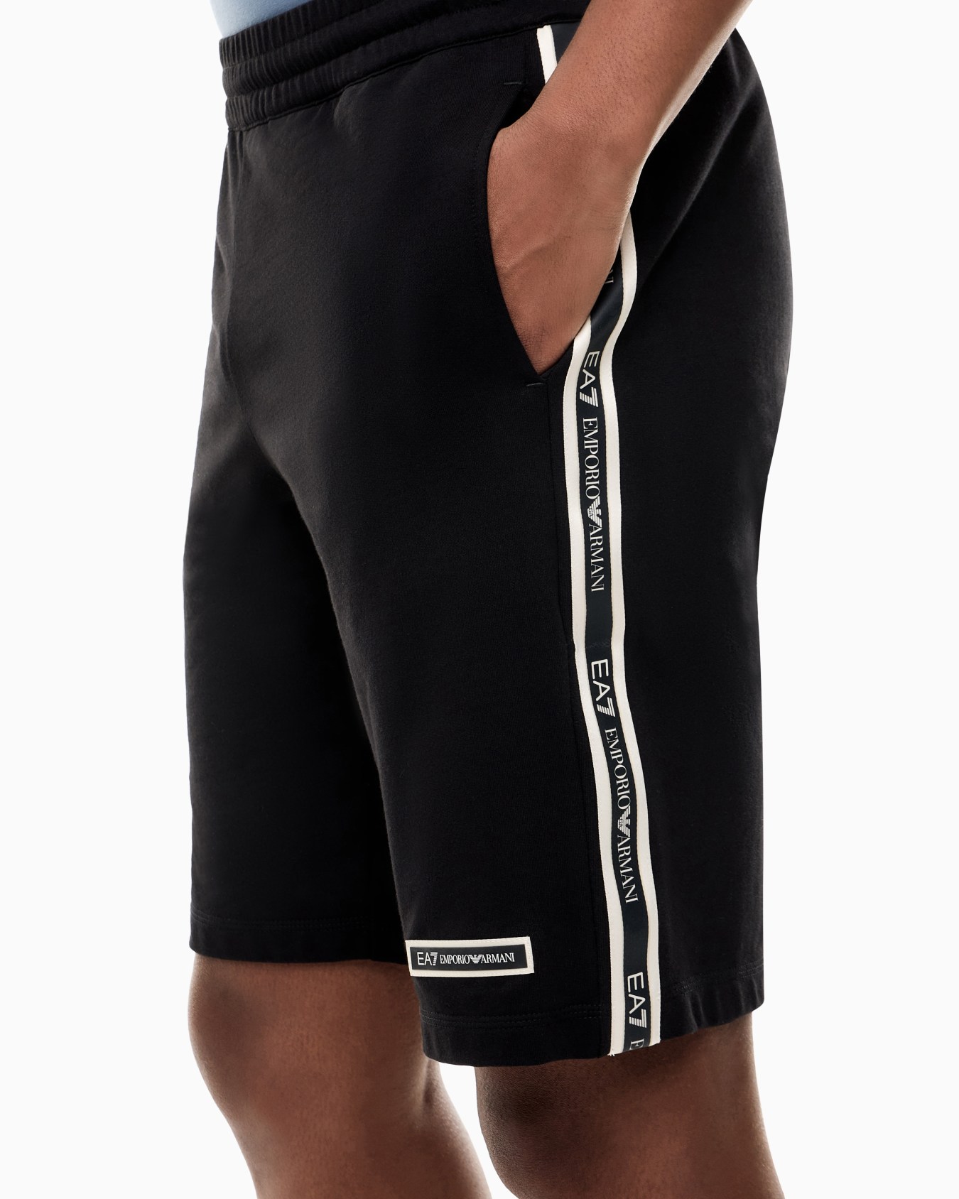 Bermuda Logo Series slim fit in cotton jersey Slide 5