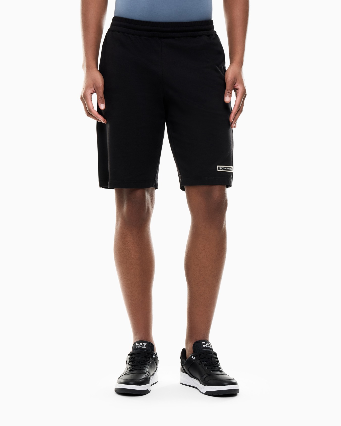 Bermuda Logo Series slim fit in cotton jersey Slide 3