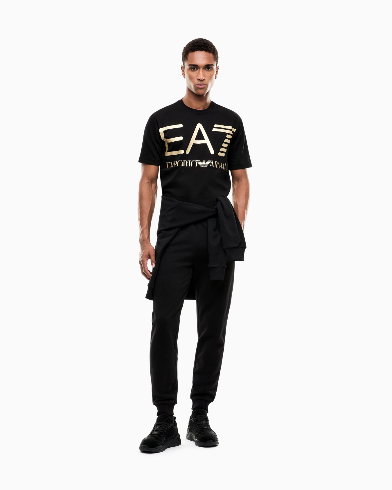 T-shirt Logo Series en jersey de coton à logo oversize Diapositive 1