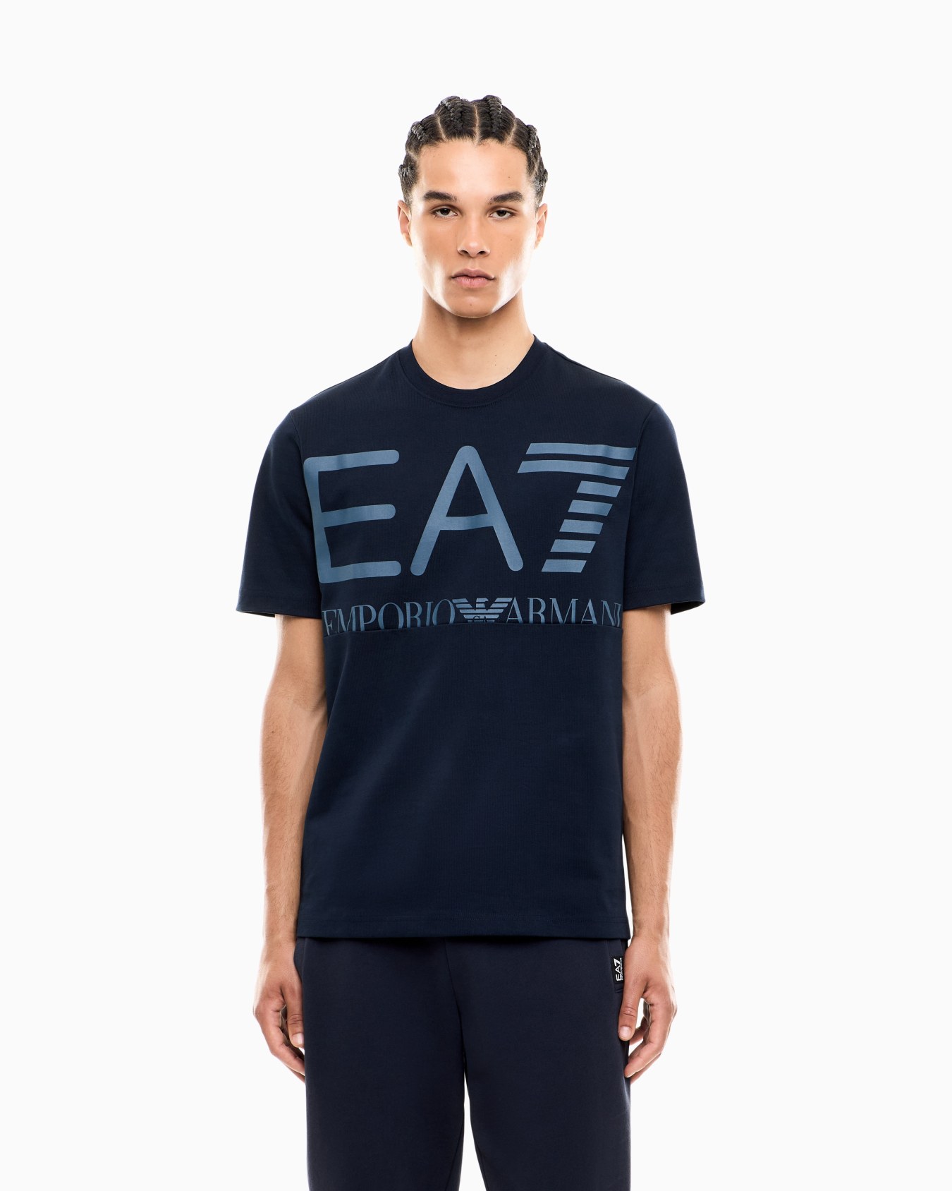 T-shirt Logo Series in cotton jersey with oversized logo Slide 3