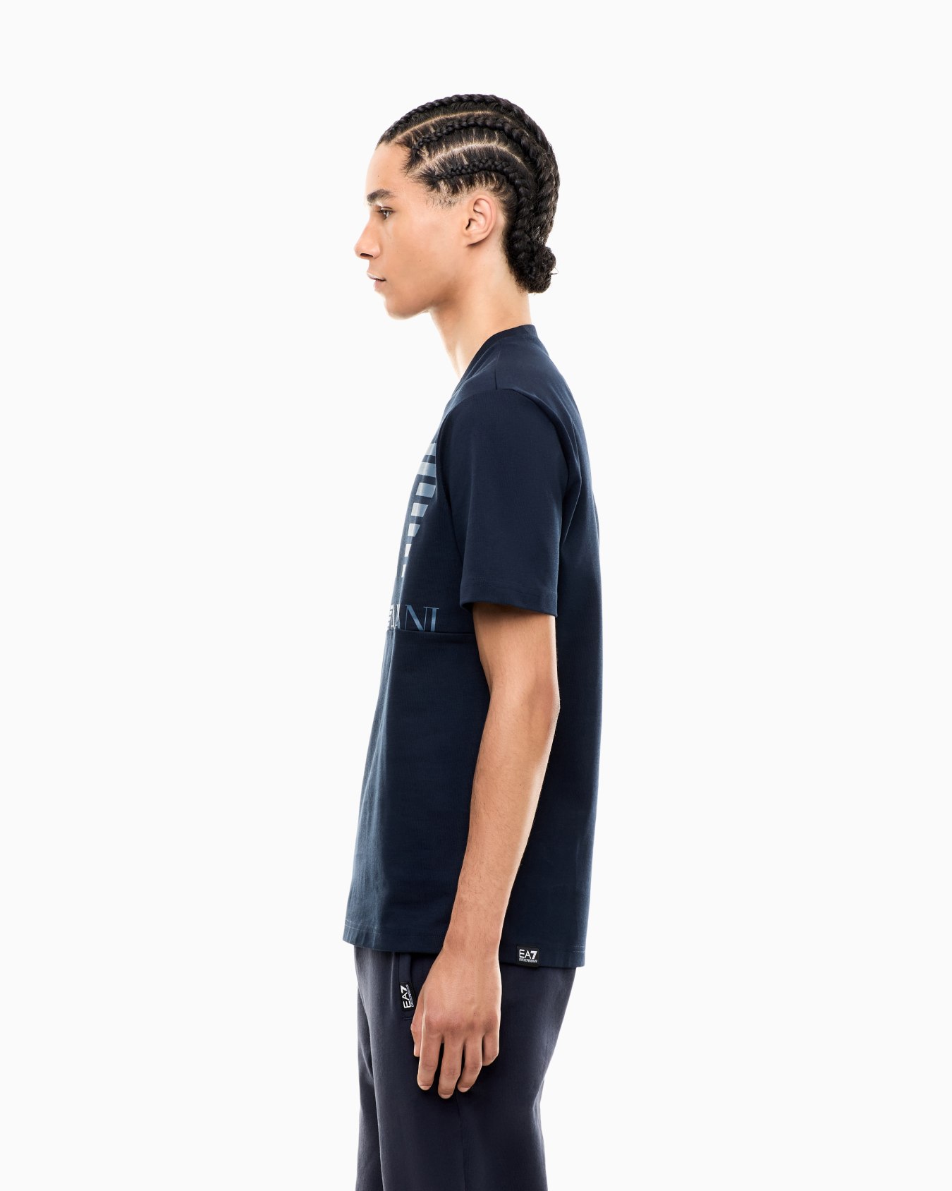 T-shirt Logo Series in cotton jersey with oversized logo Slide 7