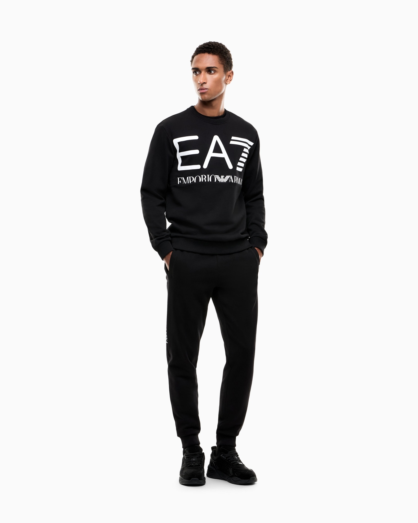 Sweatshirt Logo Series regular fit cotton jersey Slide 1