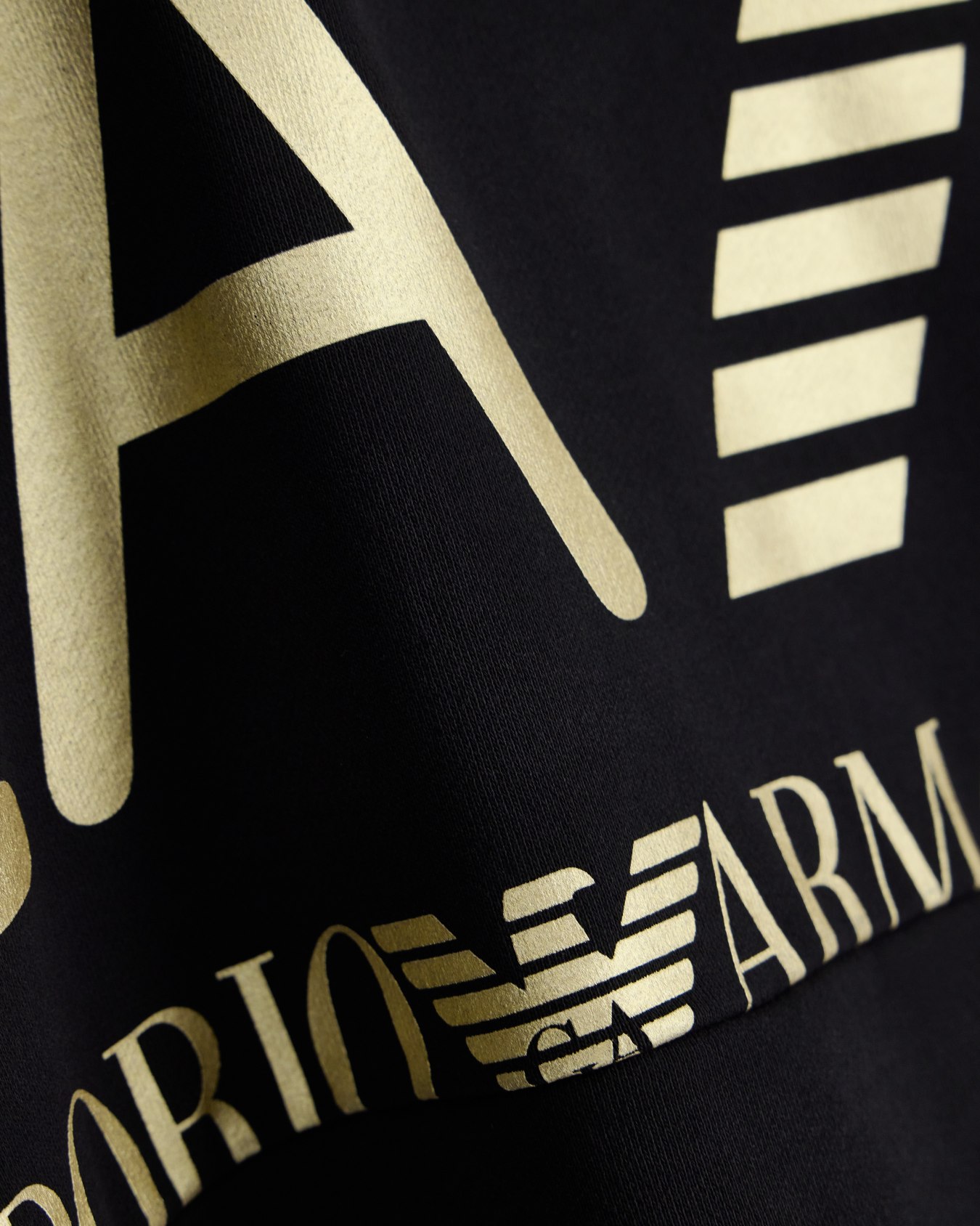 Regular fit hoodie Logo Series in cotton with ribbed details Slide 2