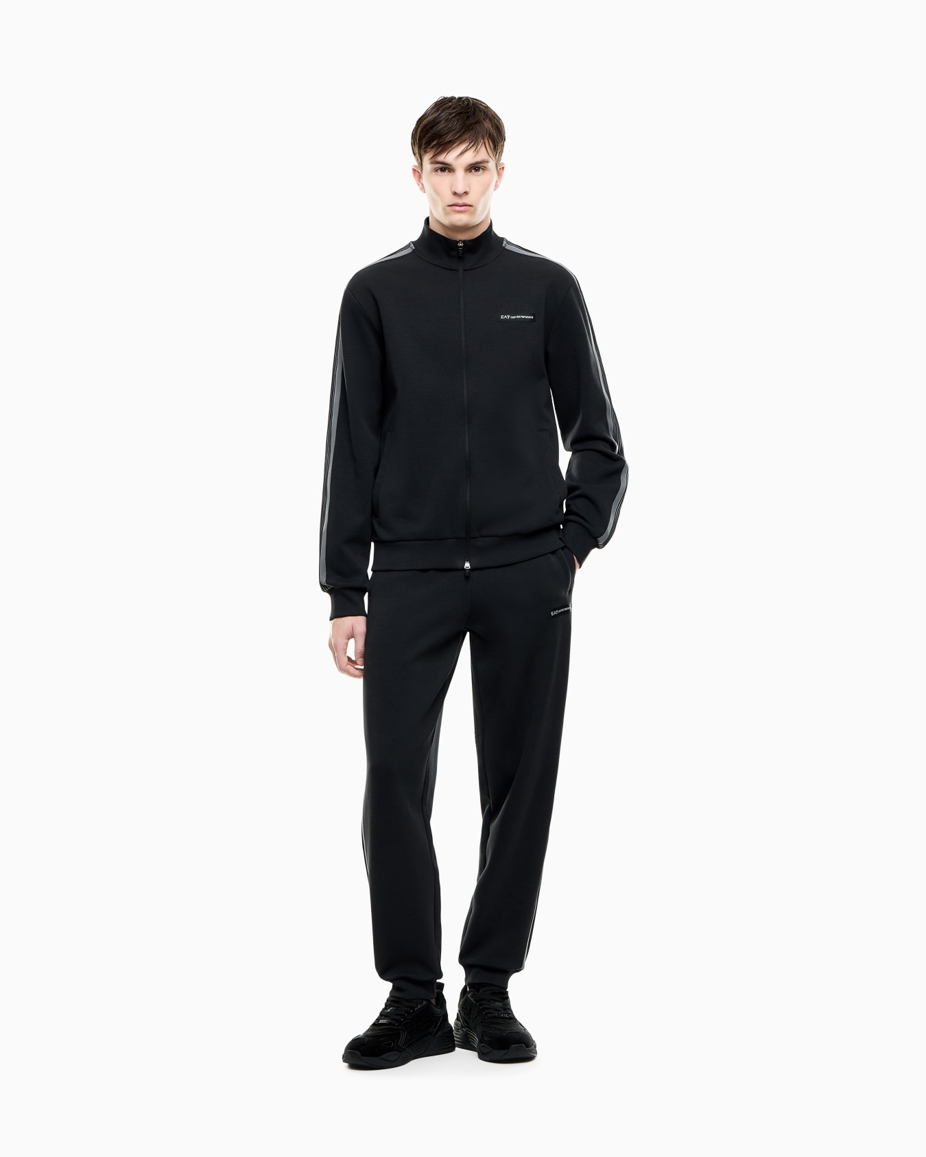 Tracksuit Logo Series in regular fit cotton jersey Slide 1