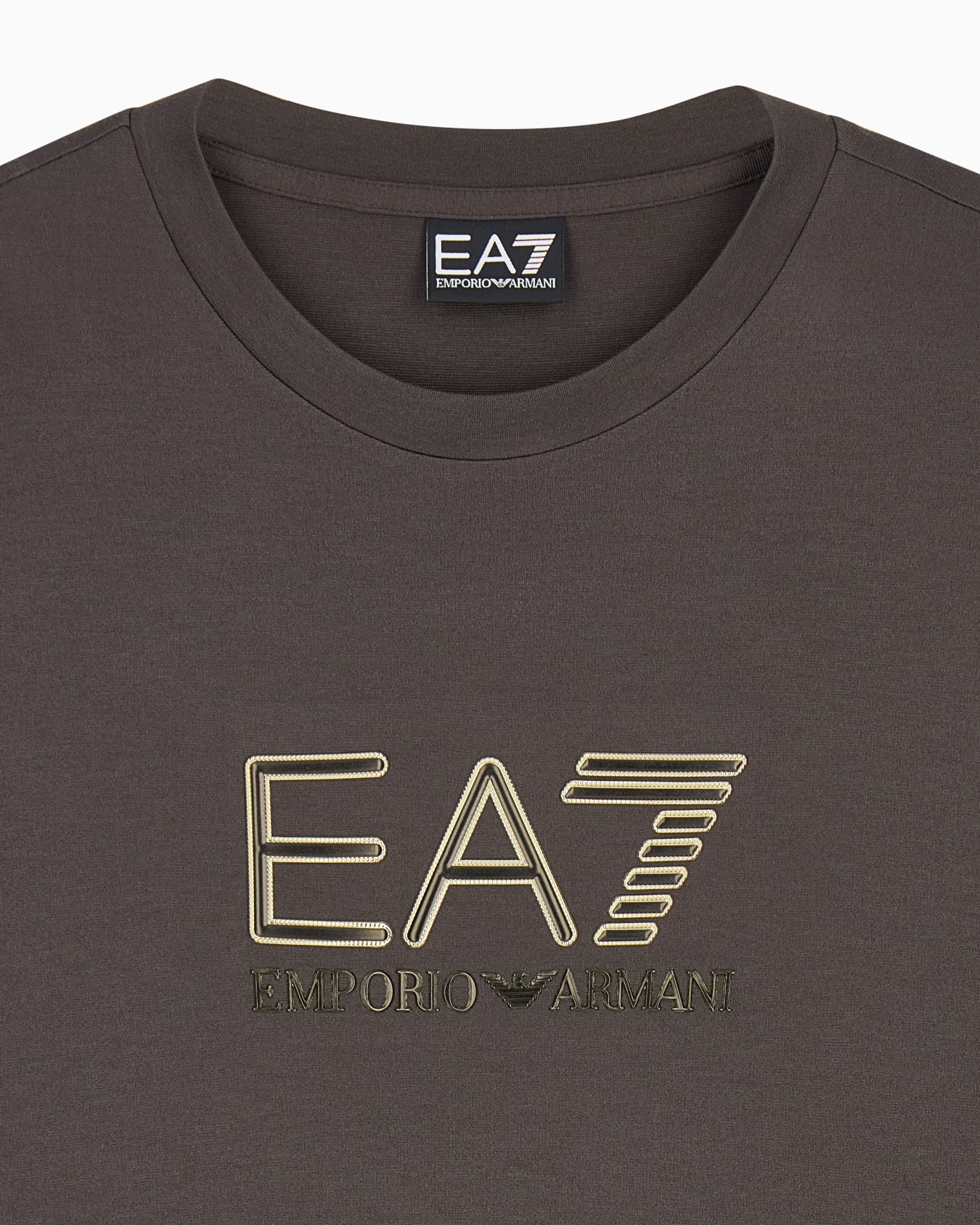 Regular fit t-shirt Premium Label in viscose with logo Slide 4