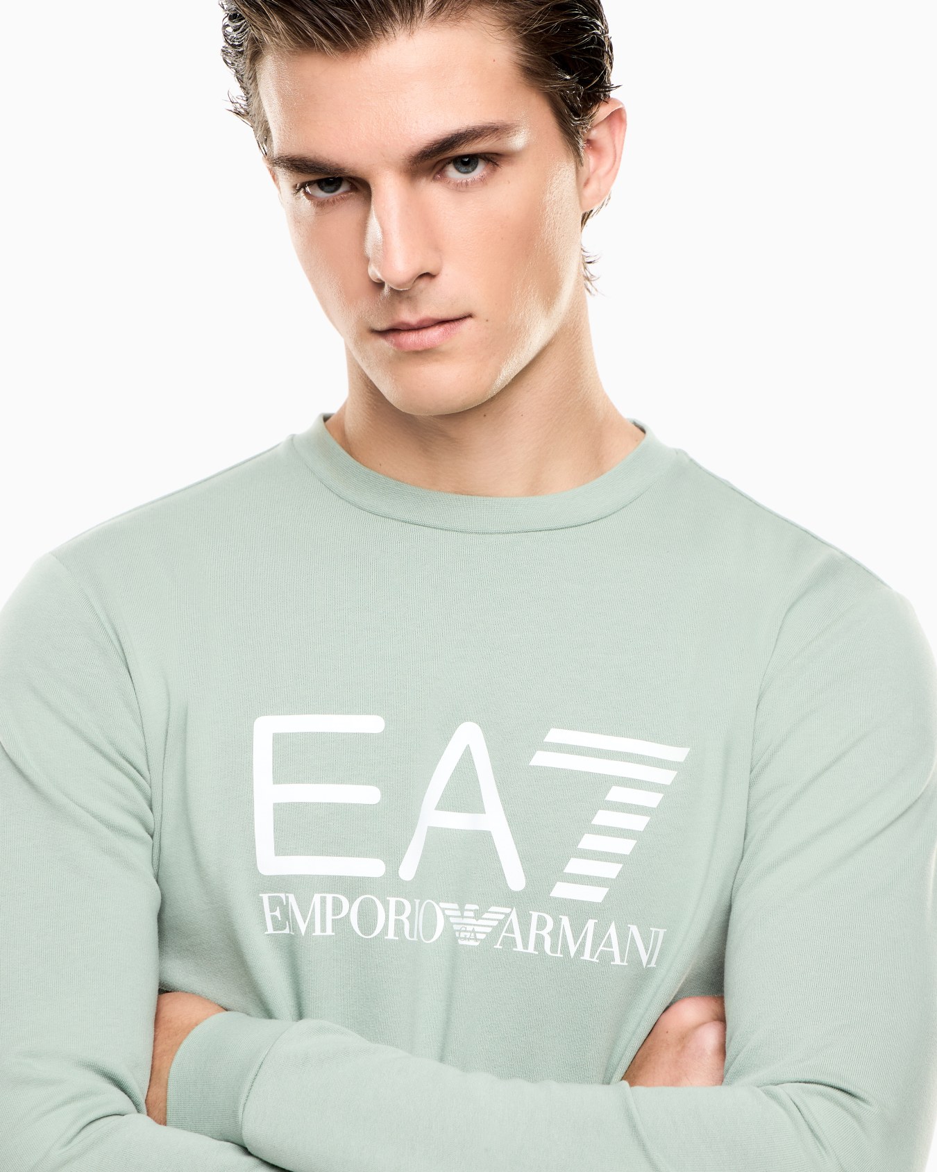 フードなしスウェットシャツ スライドする 4