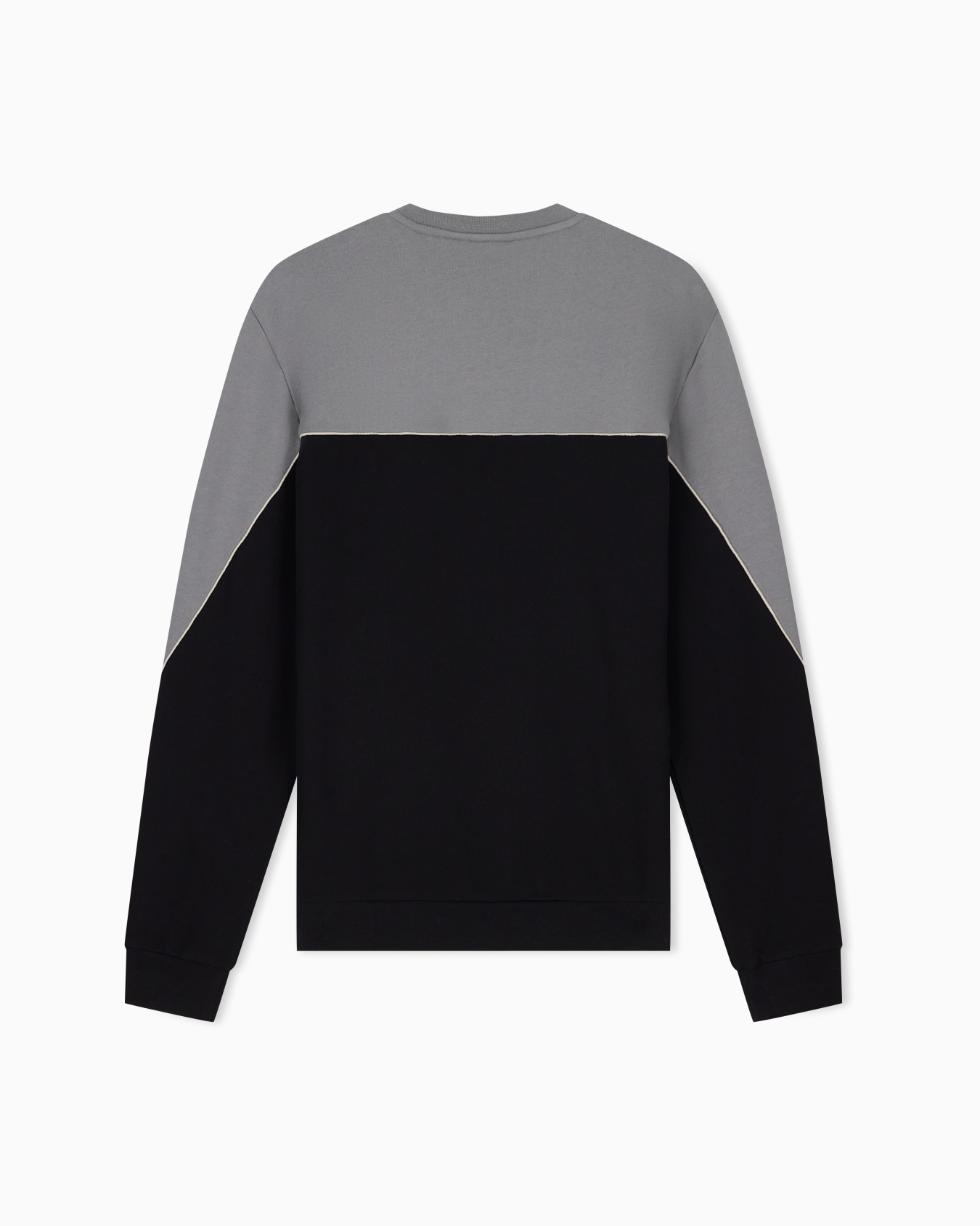 Sweat-shirt col rond jersey coupe regular logo poitrine Diapositive 1