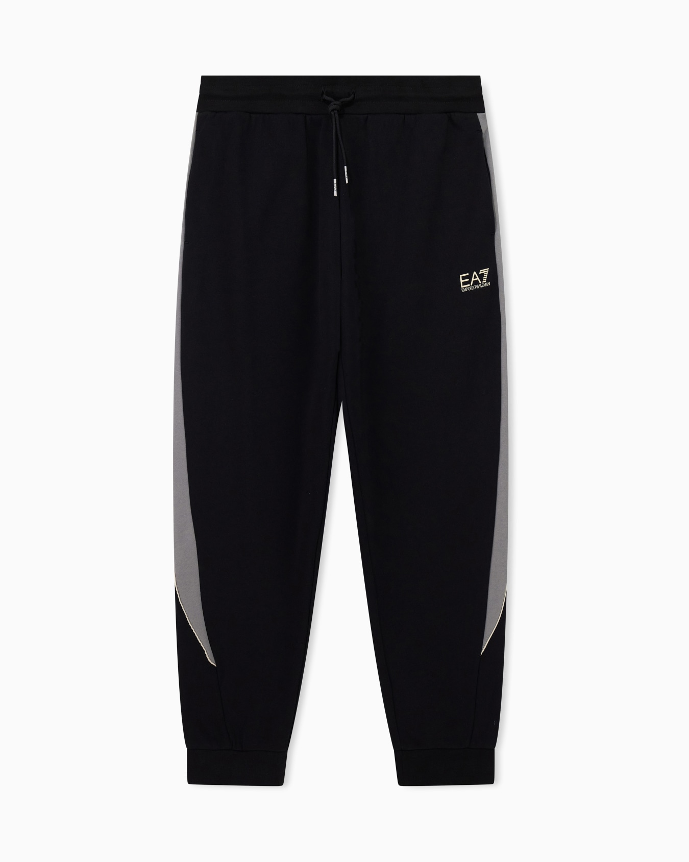 Pantalón jogger en jersey con paneles en contraste Diapositiva 0