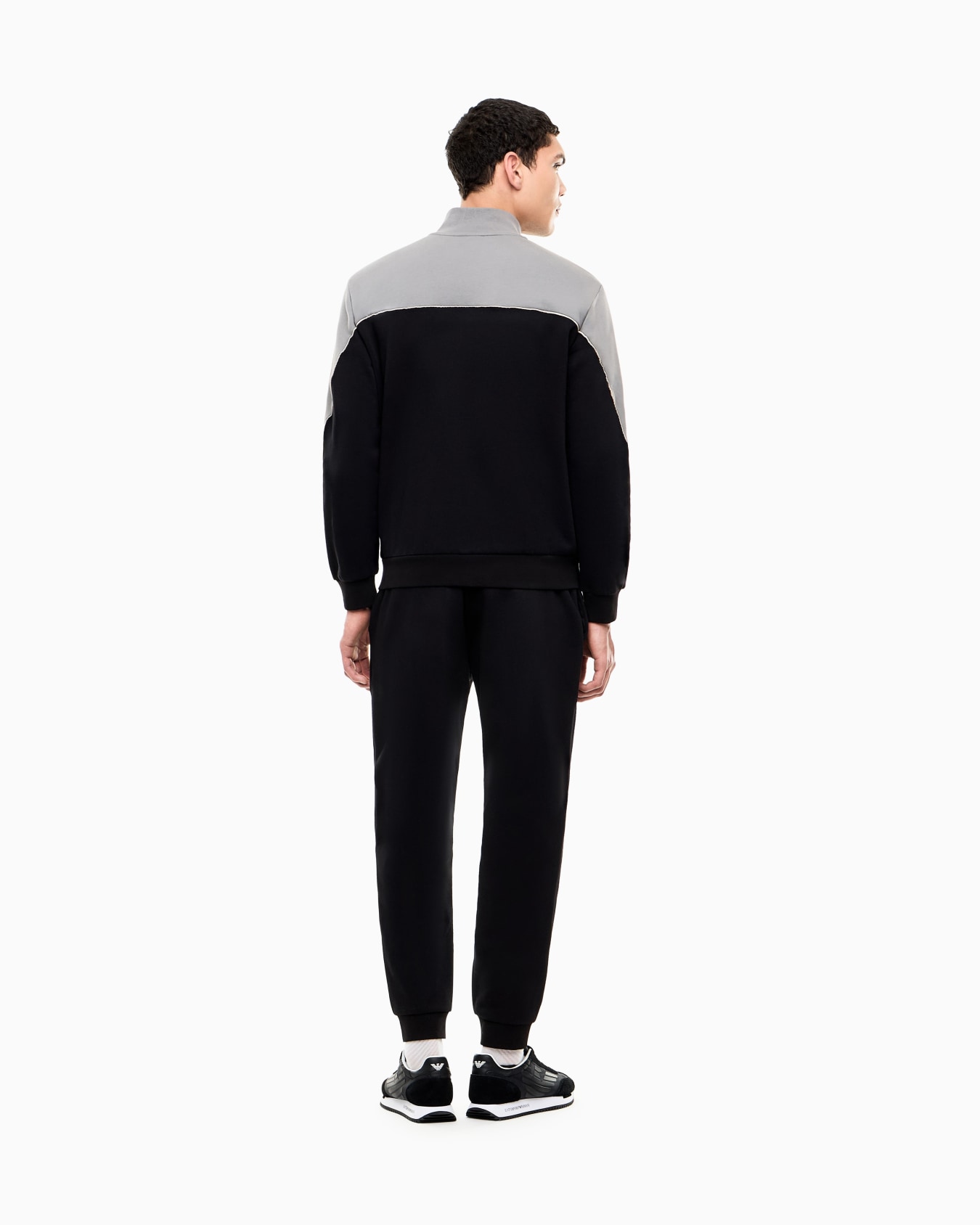 Tracksuit regular fit in cotton jersey with ribbed details Slide 5