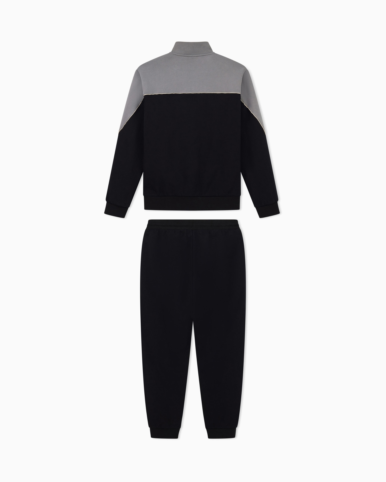 Tracksuit regular fit in cotton jersey with ribbed details Slide 2