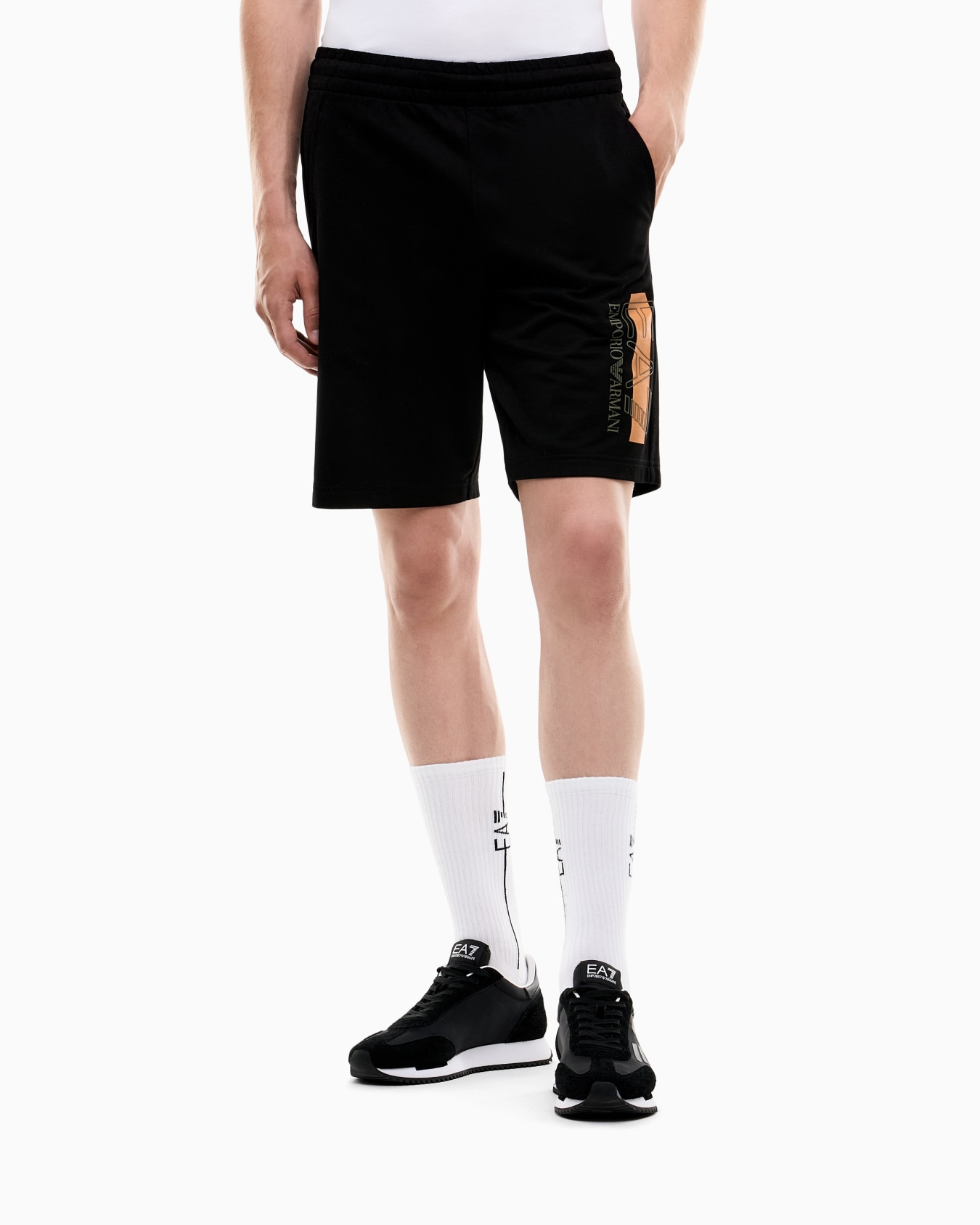 Slim fit shorts Visibility in cotton jersey Slide 3