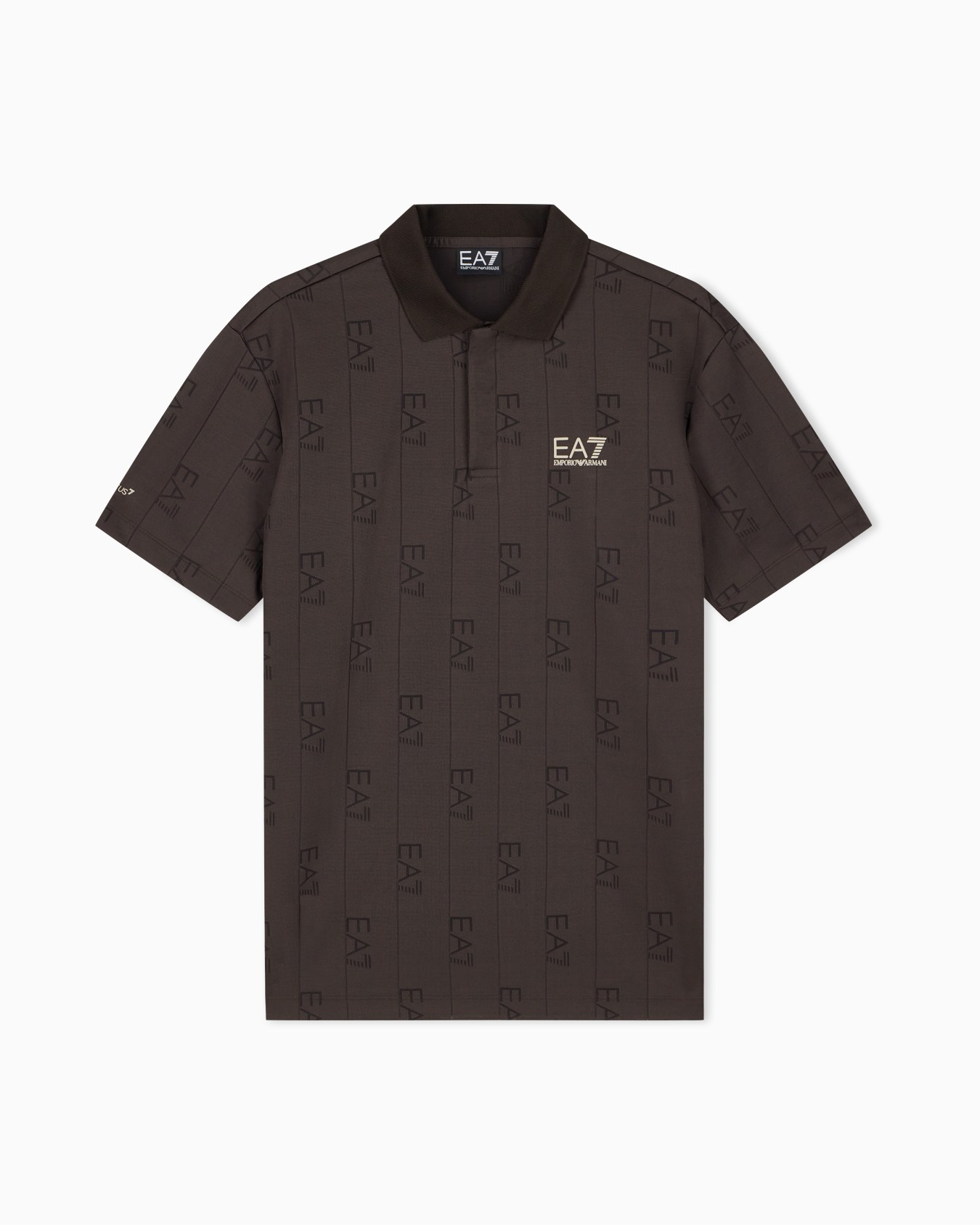 polo shirt Golf Pro in graphic jacquard Slide 0